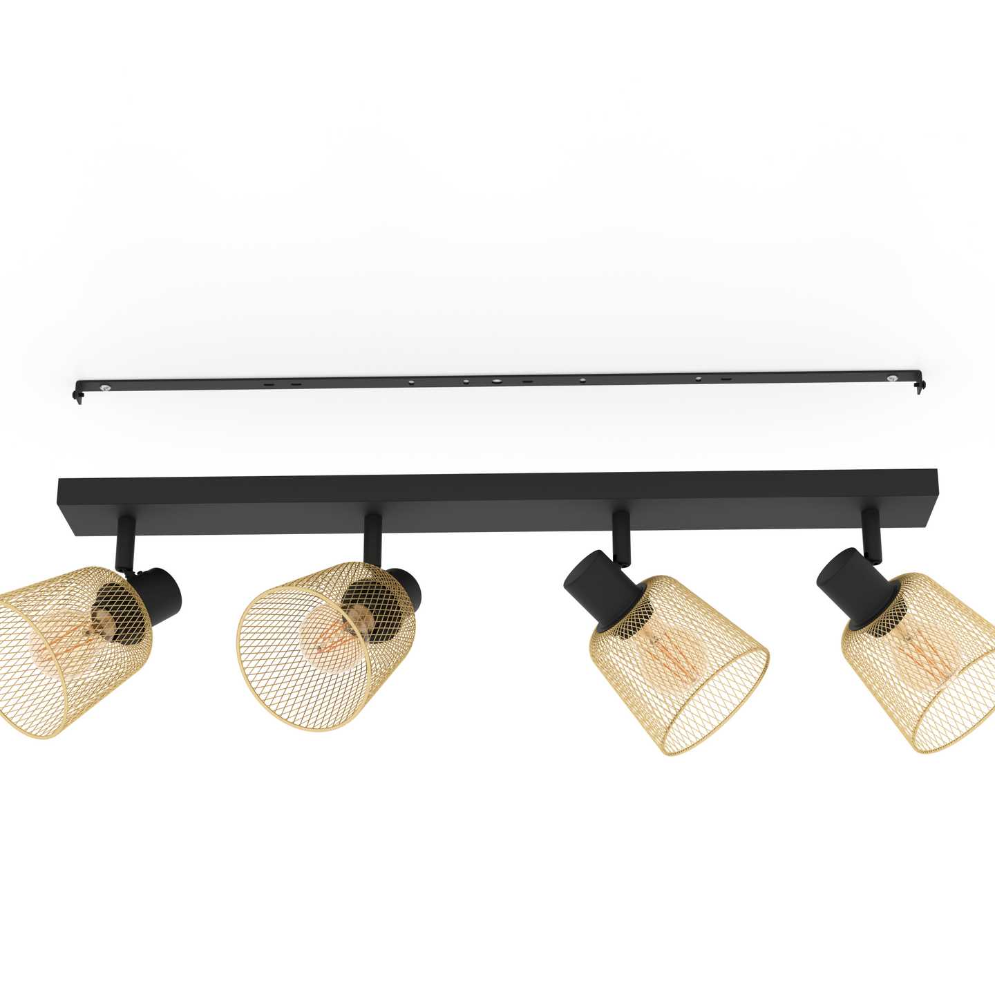 Kattovalaisin EGLO Coslada 4-os 4xE27 40W messinki/musta