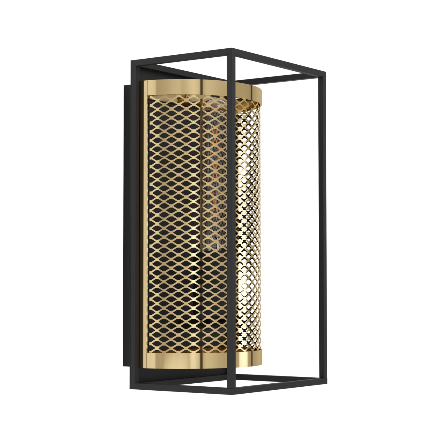 Seinävalaisin EGLO nohales E27 40W messinki/musta