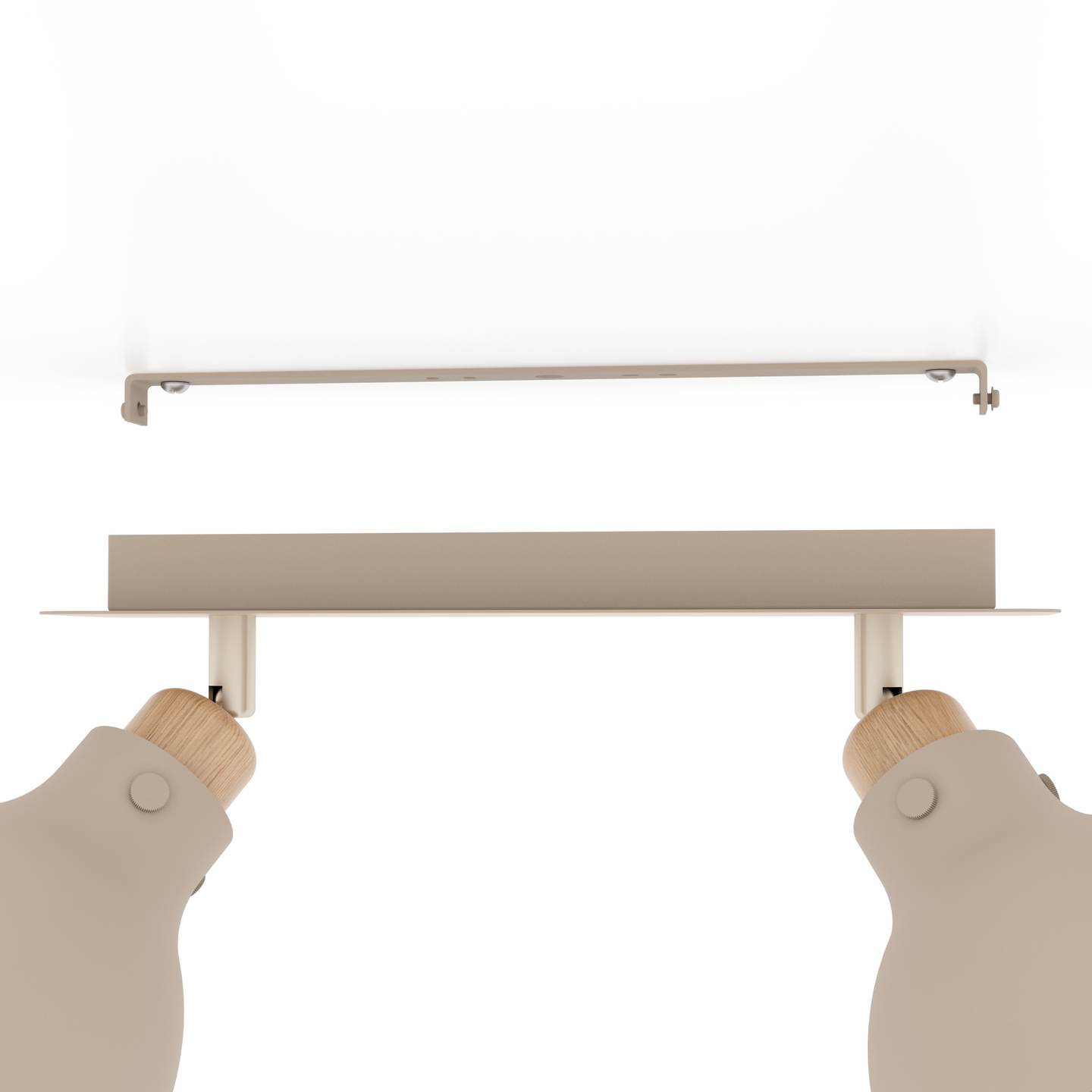 Kattovalaisin EGLO Arrecife 2-os 2xE27 28W hiekka/puu