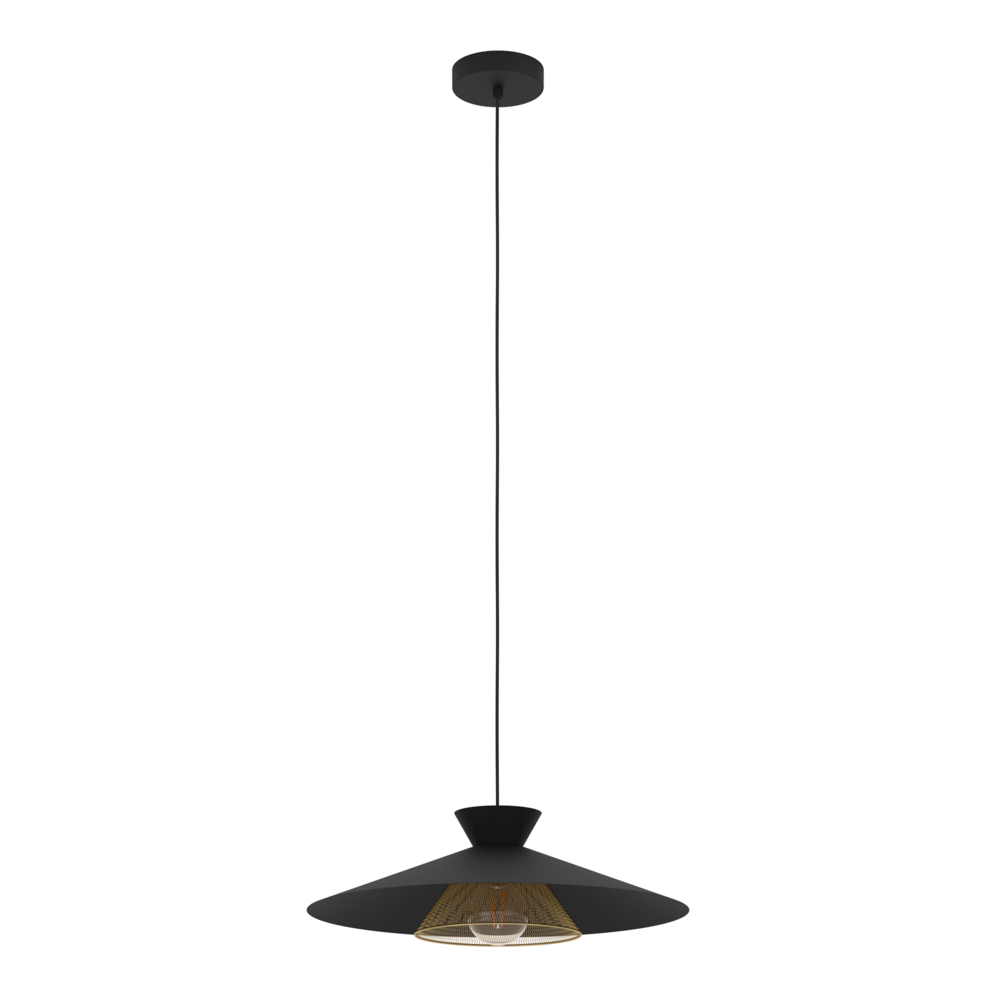 Riippuvalaisin EGLO Grizedale 50cm E27 40W musta