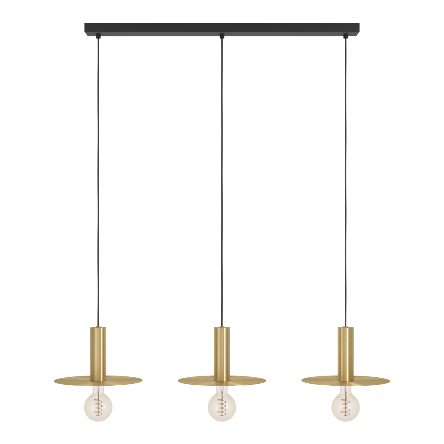 Riippuvalaisin EGLO Escandell 3-os 3xE27 40W messinki/musta