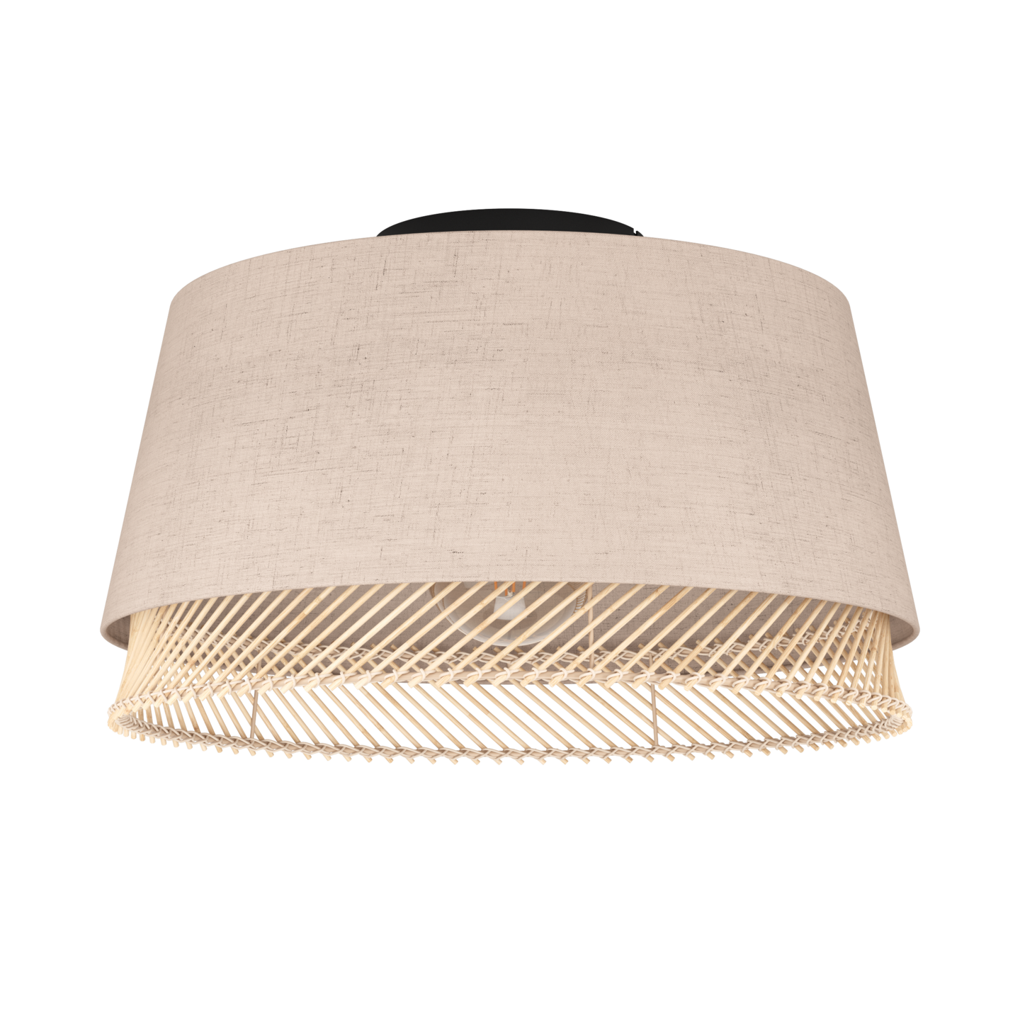 Kattovalaisin EGLO Tabley E27 40W pellava/puu/musta