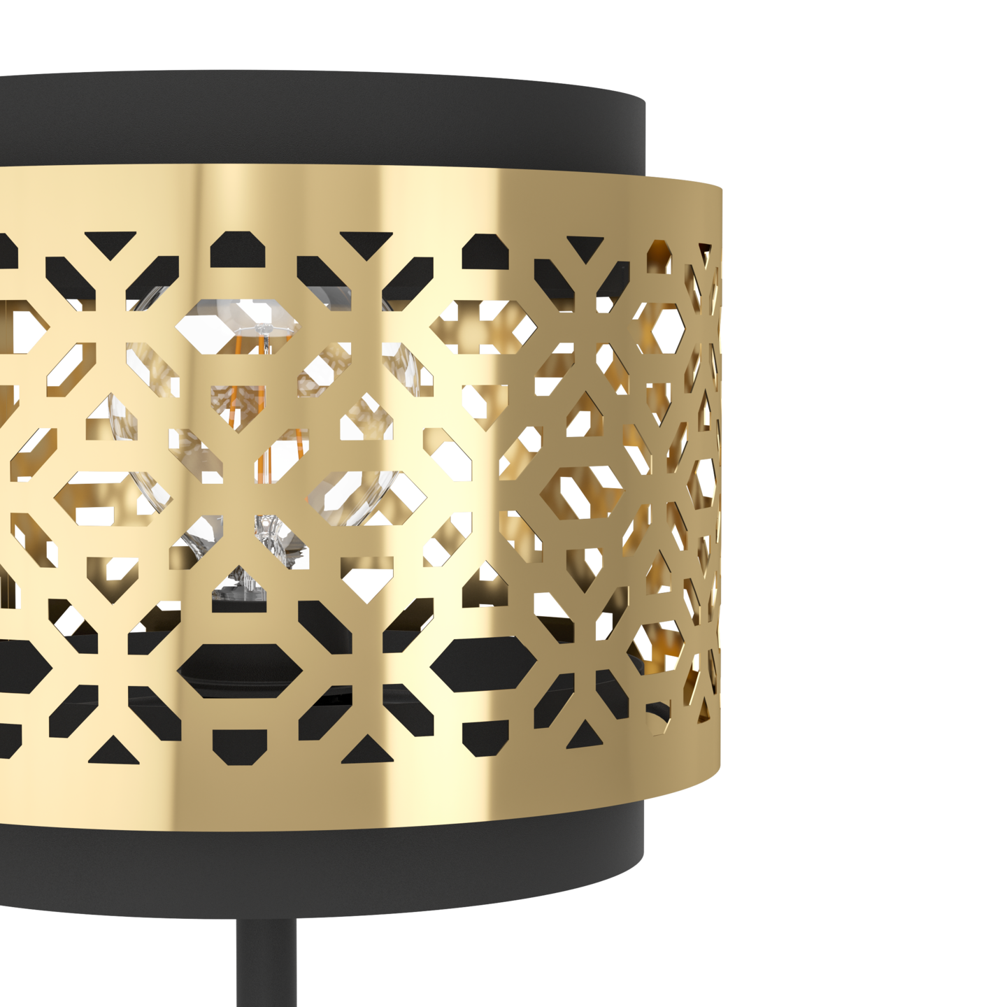 Pöytävalaisin EGLO Sandbach E27 40W messinki/musta