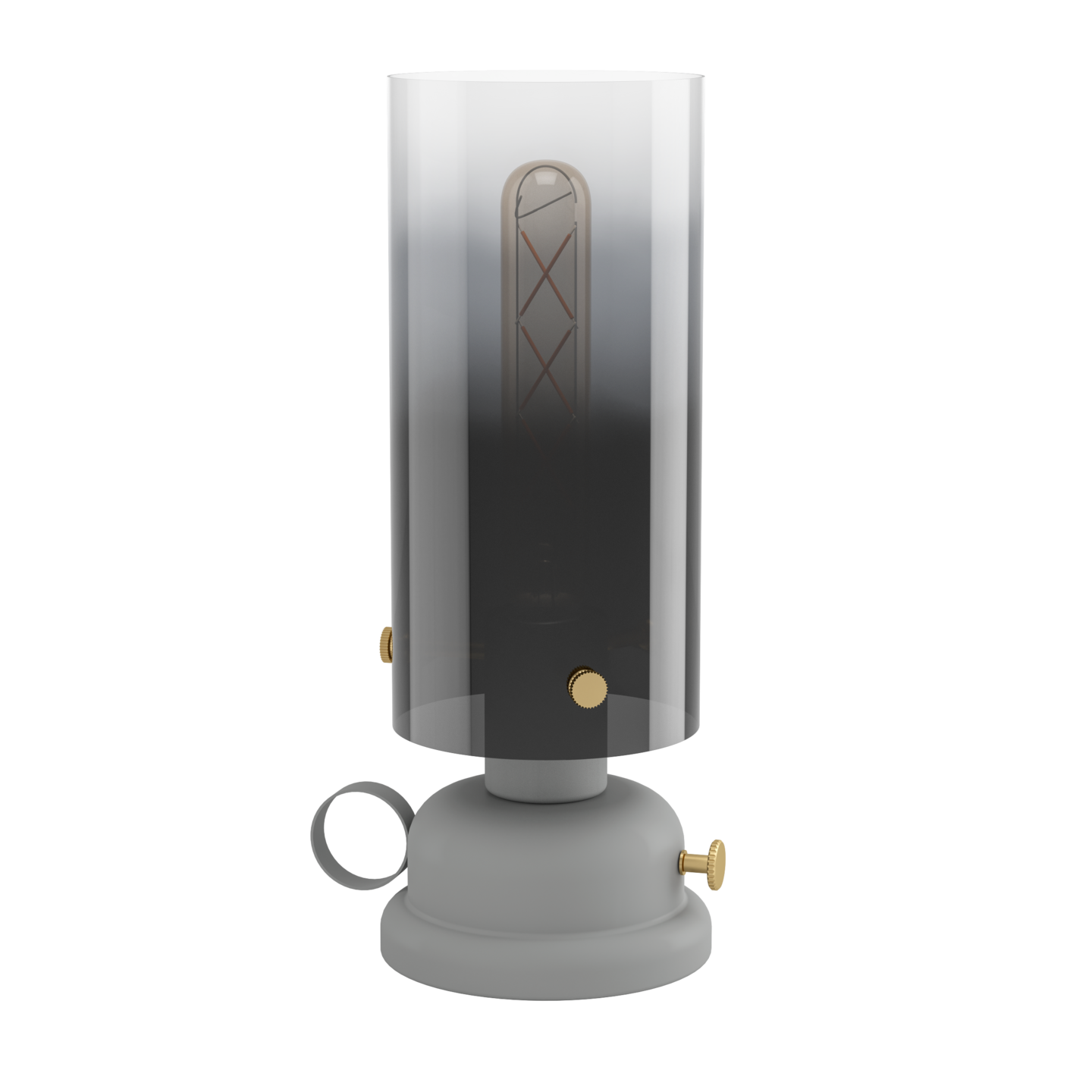 Pöytävalaisin EGLO Gargrave E27 40W harmaa/messinki