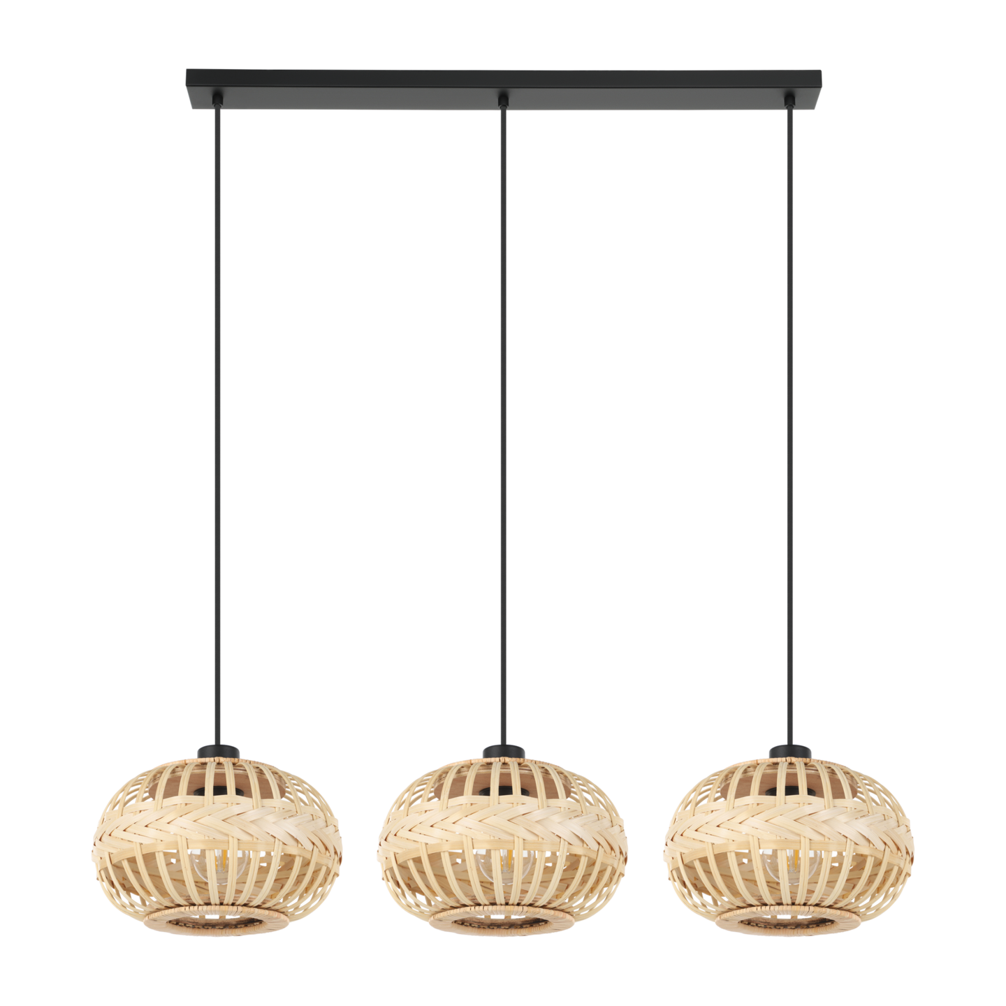 Riippuvalaisin EGLO Amsfield 1 3-osainen 3xE27 40W puu