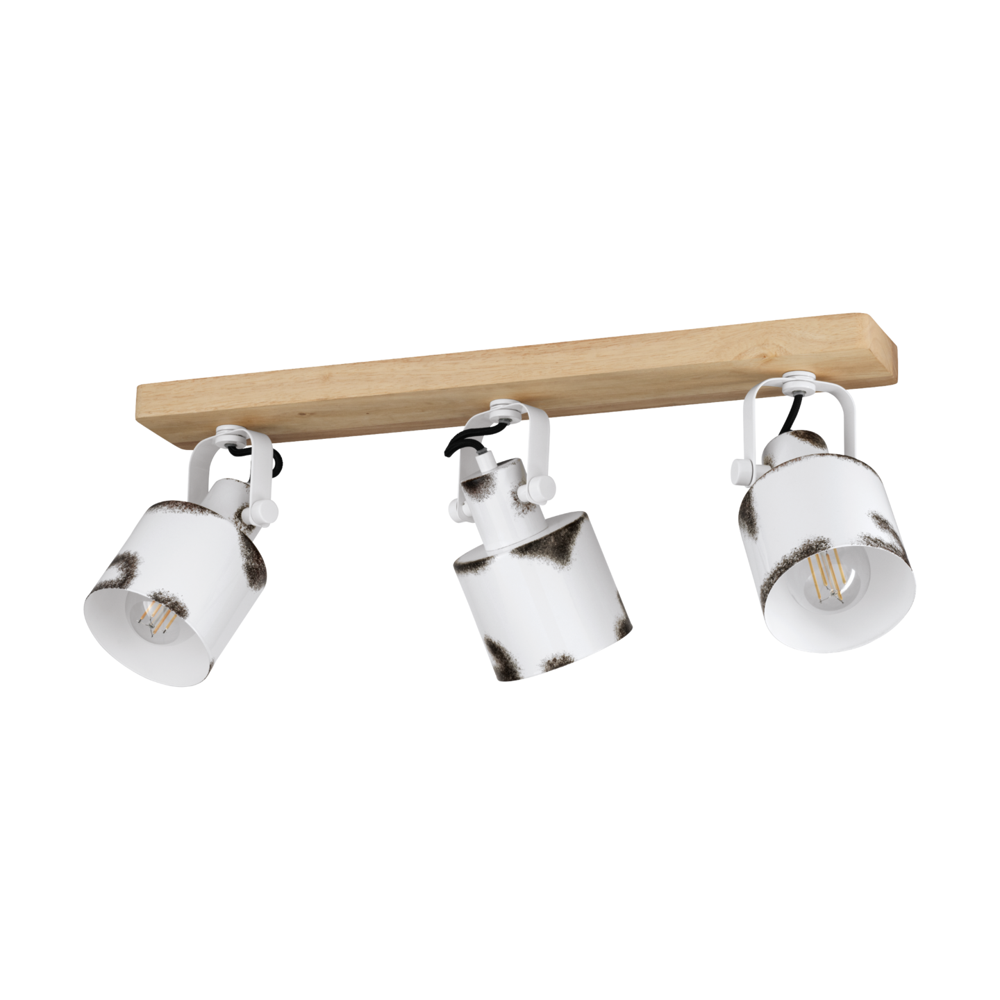 Kattovalaisin EGLO Kilburn 3-os 3xE27 40W puu/valkoinen/teräs