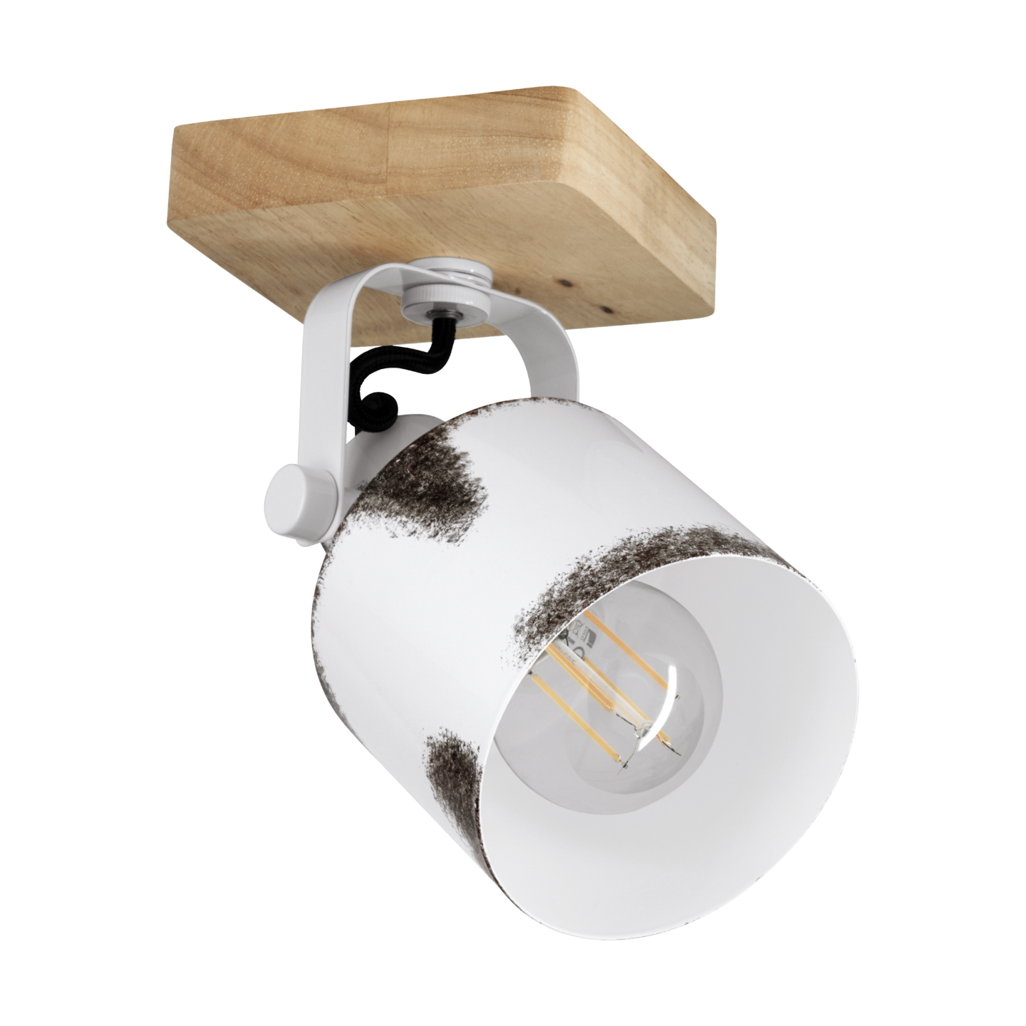 Kattovalaisin EGLO Kilburn E27 40W puu/valkoinen/teräs