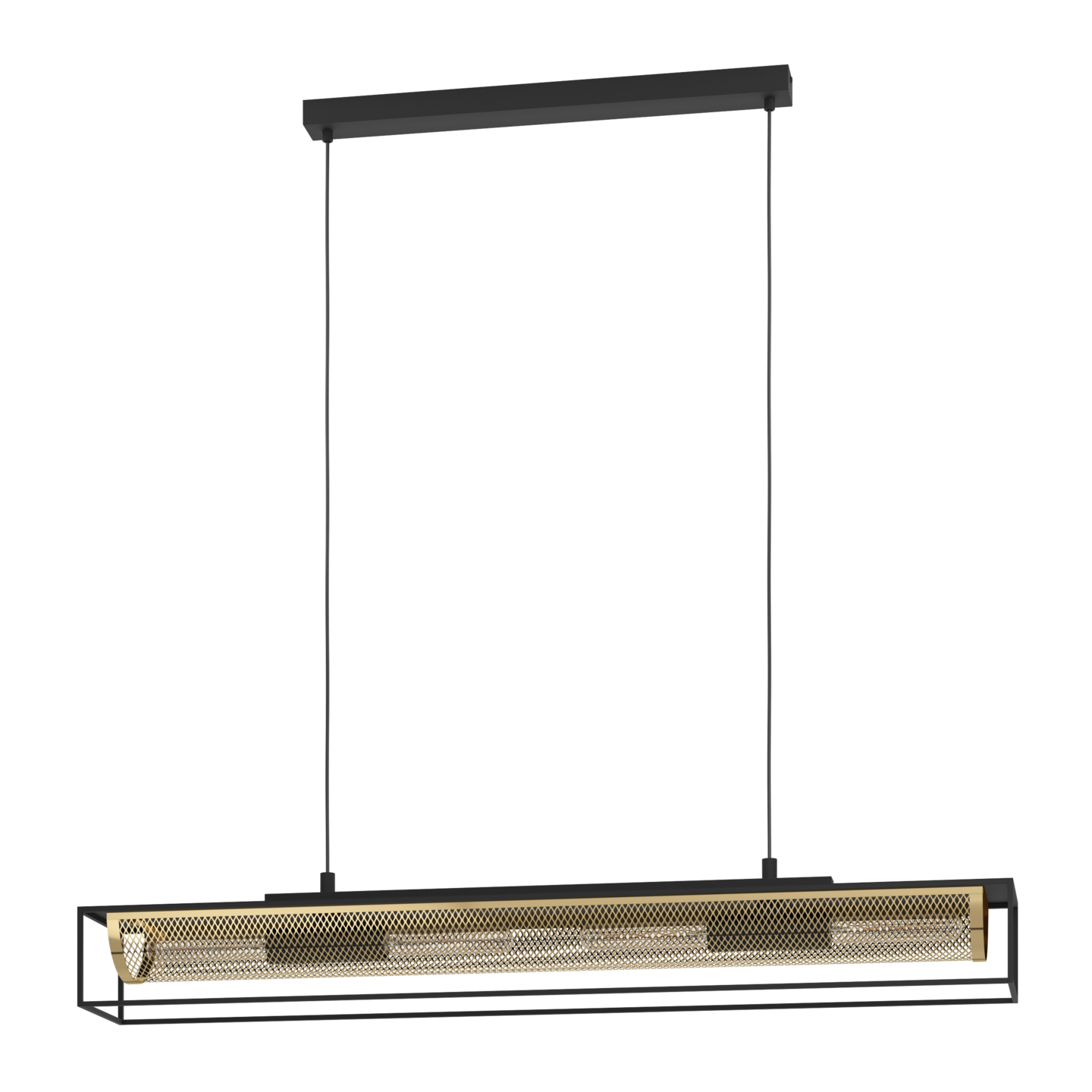 Riippuvalaisin EGLO Nohales 4xE27 40W messinki/musta