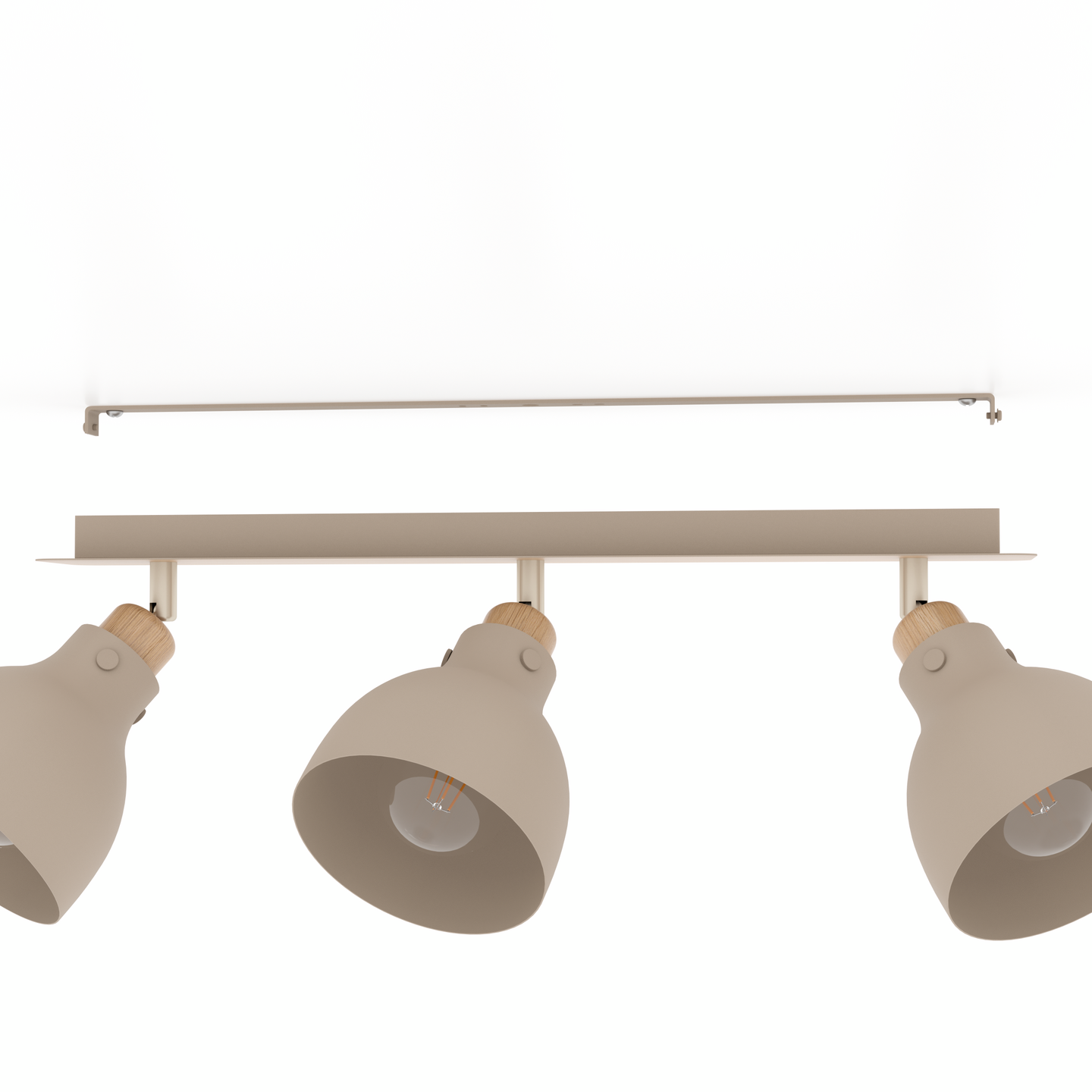 Kattovalaisin EGLO Arecife 3-os 3xE27 28W hiekka/puu