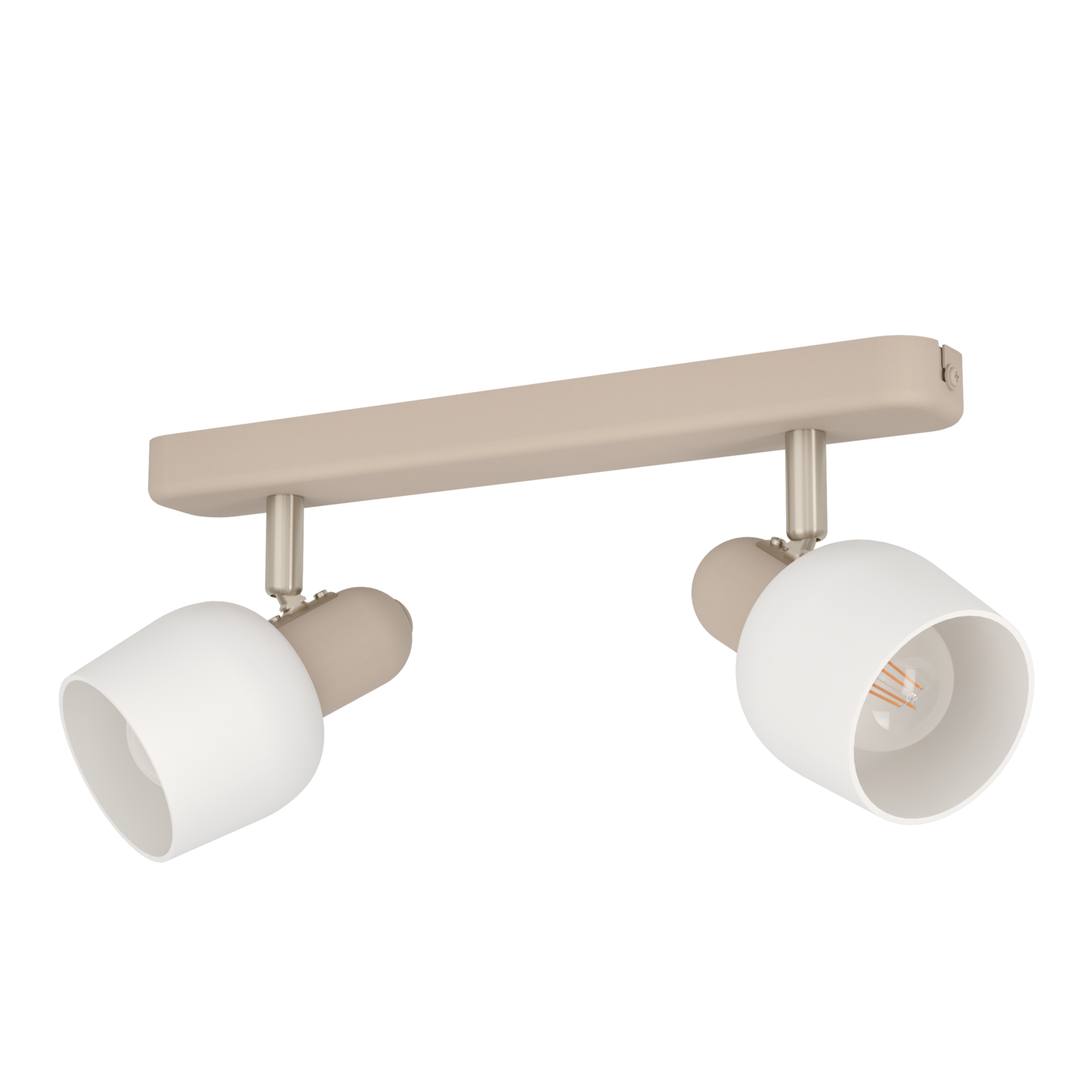 Kattovalaisin EGLO Corato 2-os 2xE14 18W hiekka/valkoinen