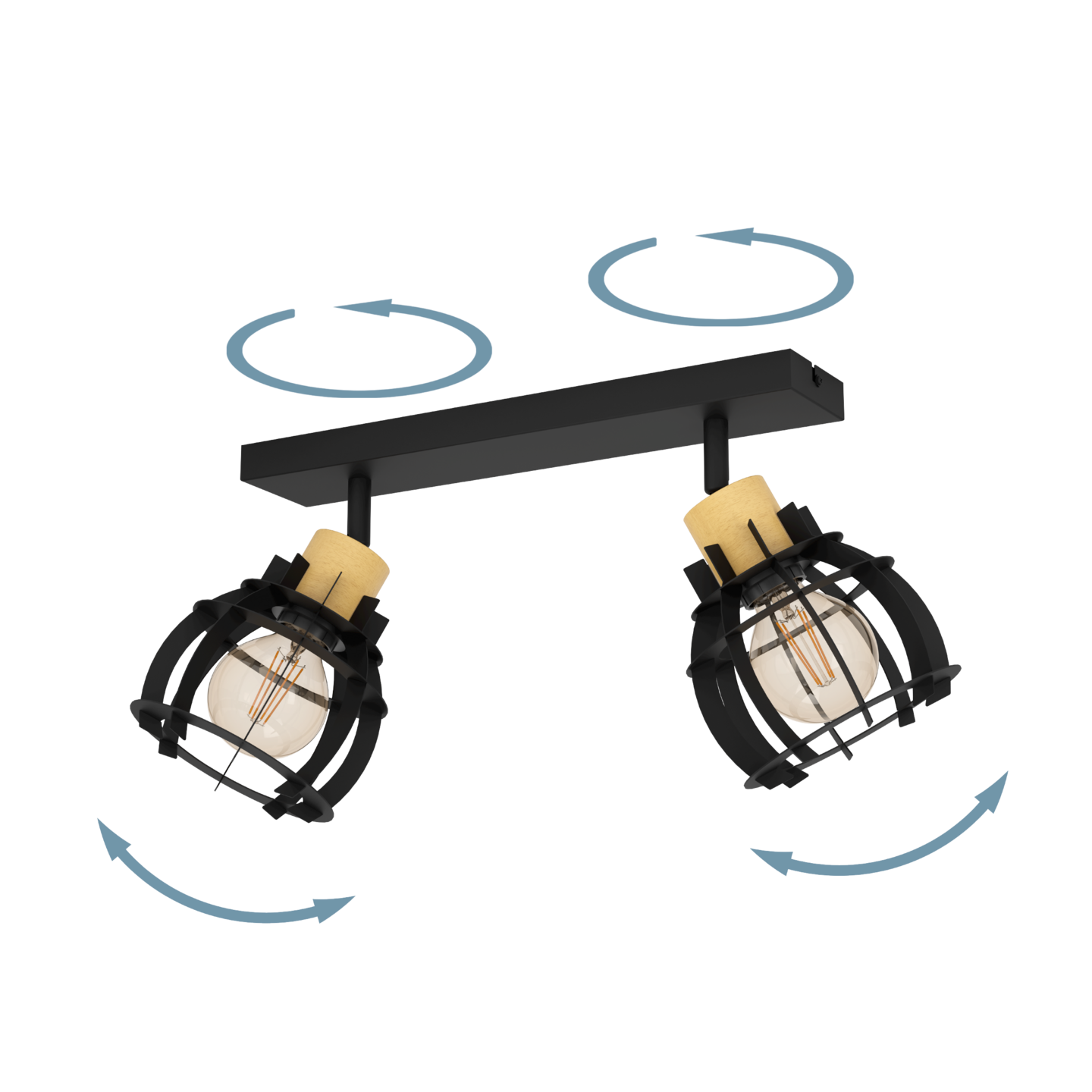 Kattovalaisin EGLO Stillington 1 2-os 2xE27 40W