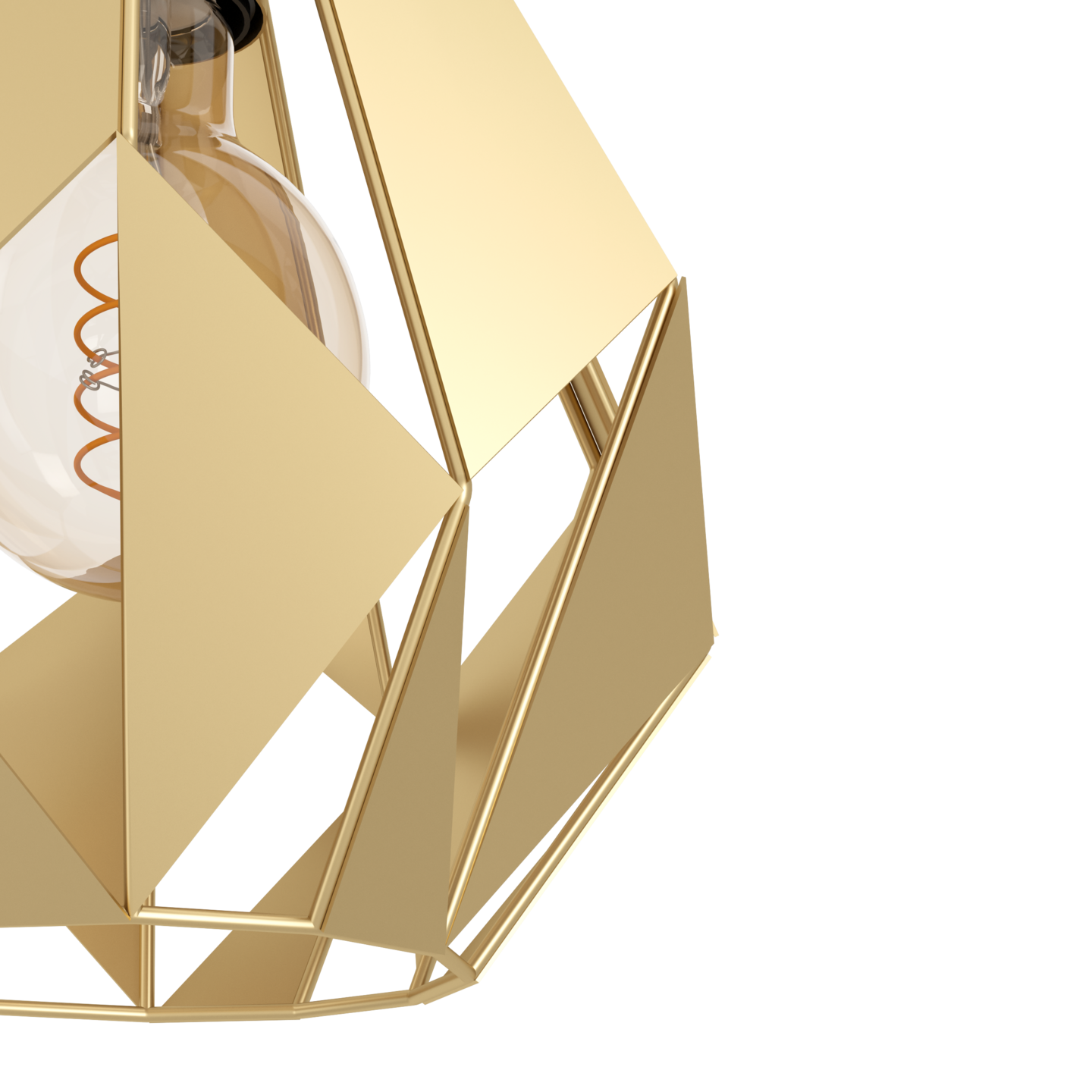 Riippuvalaisin EGLO Carlton 3-os 3xE27 40W kulta