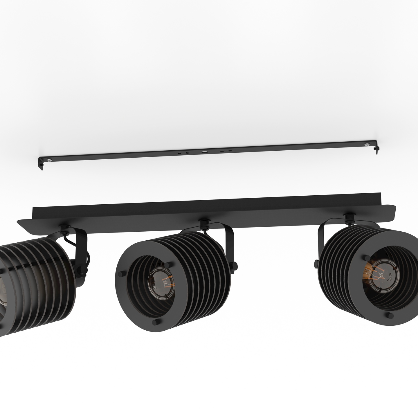 Kattovalaisin EGLO Segovia 3-os 3xE27 40W musta