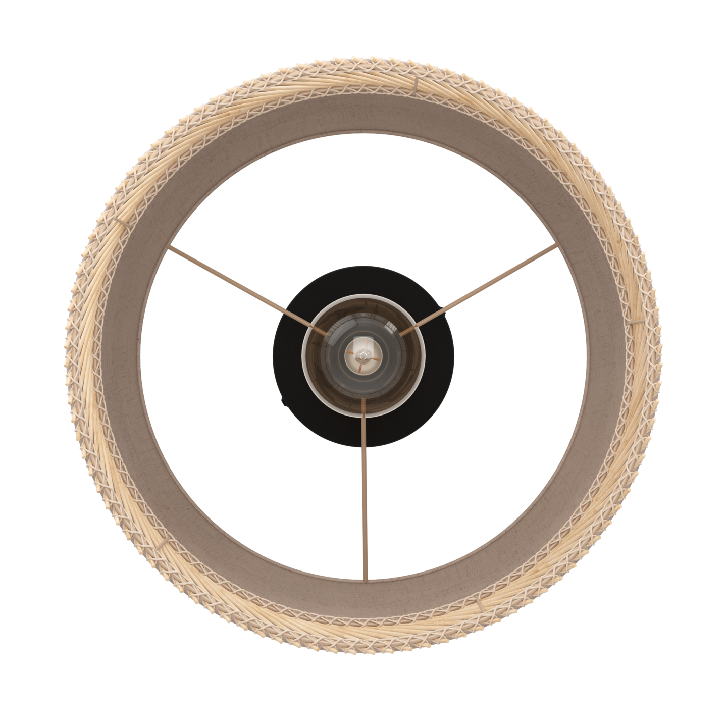 Kattovalaisin EGLO Tabley E27 40W pellava/puu/musta