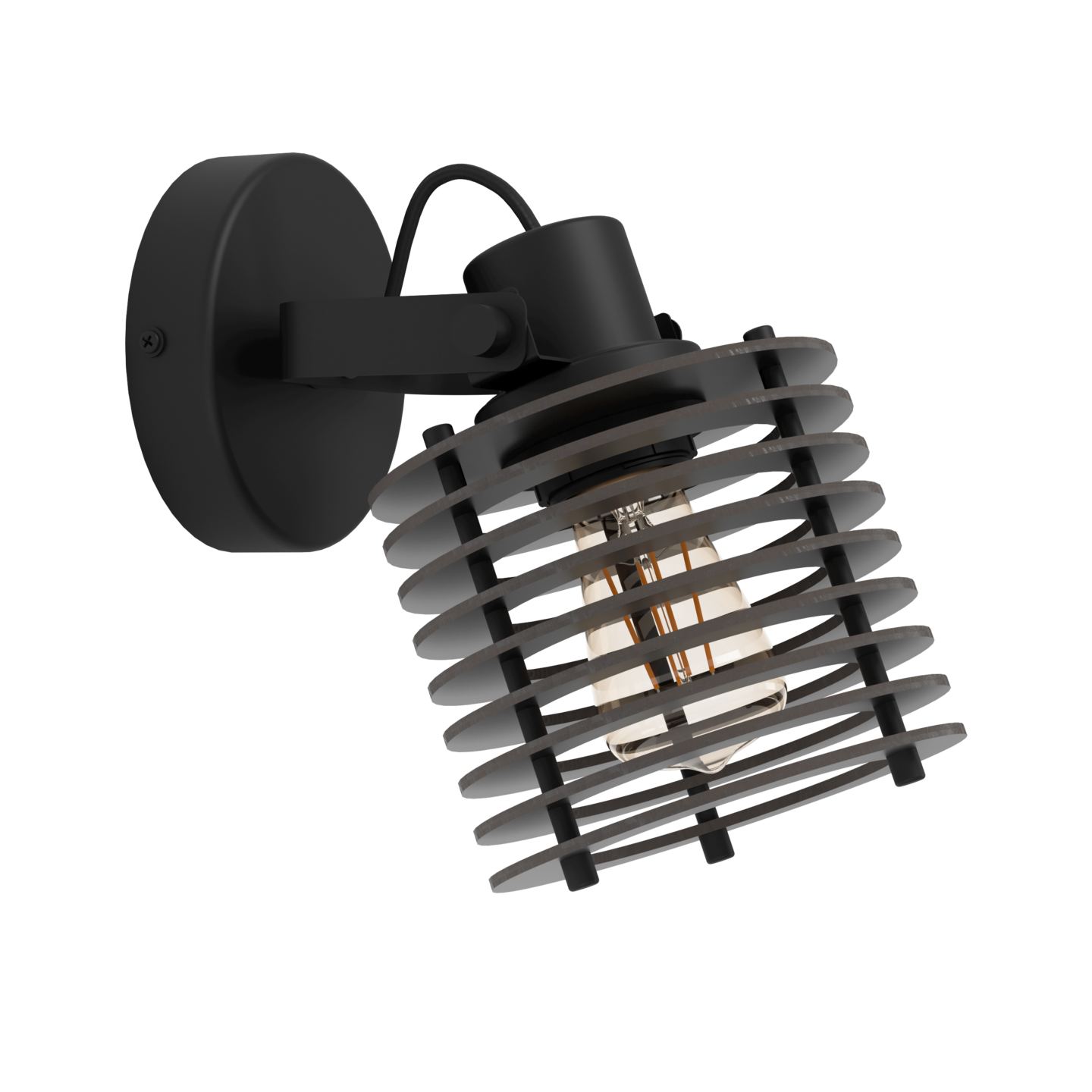 Seinävalaisin EGLO Segovia E27 40W musta