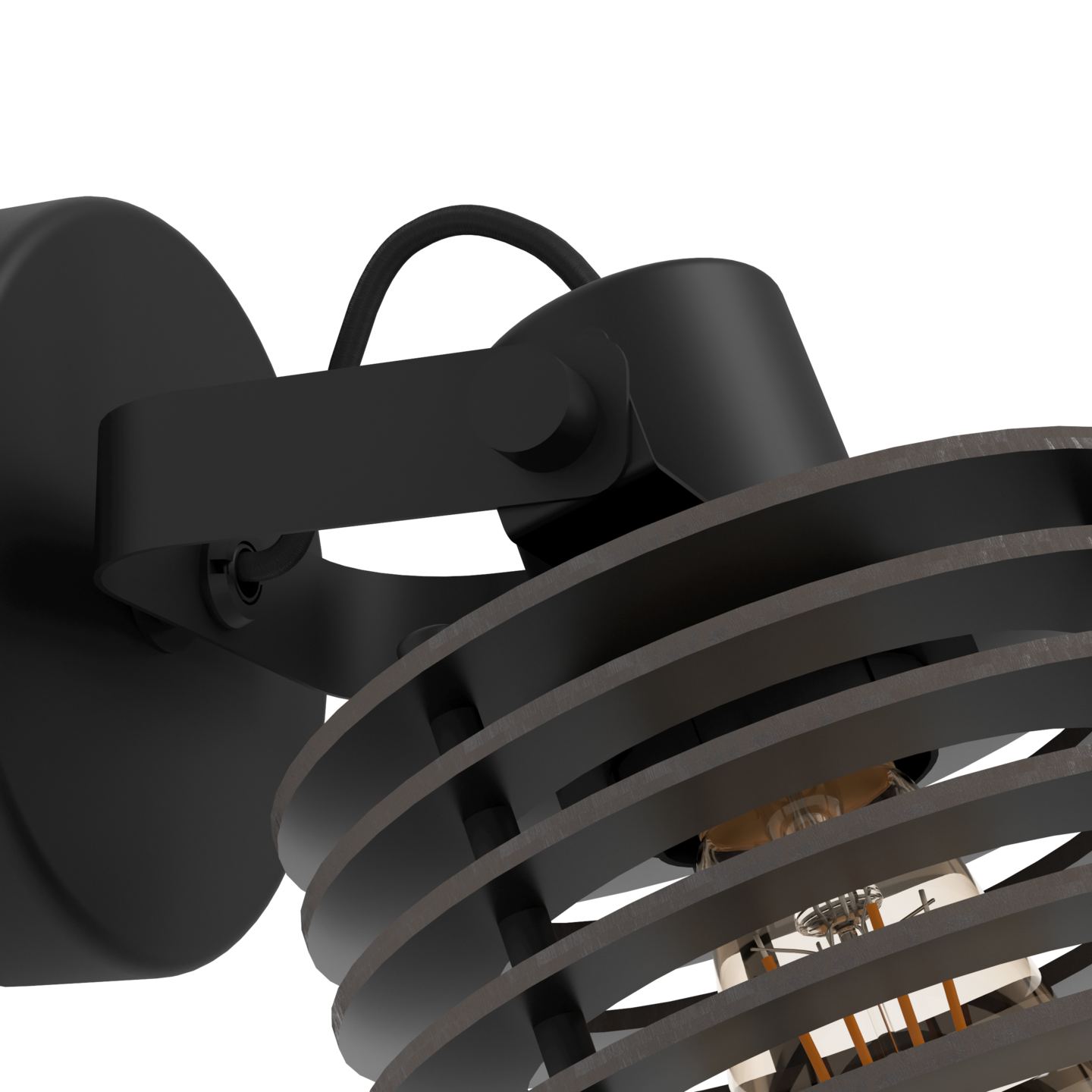 Seinävalaisin EGLO Segovia E27 40W musta