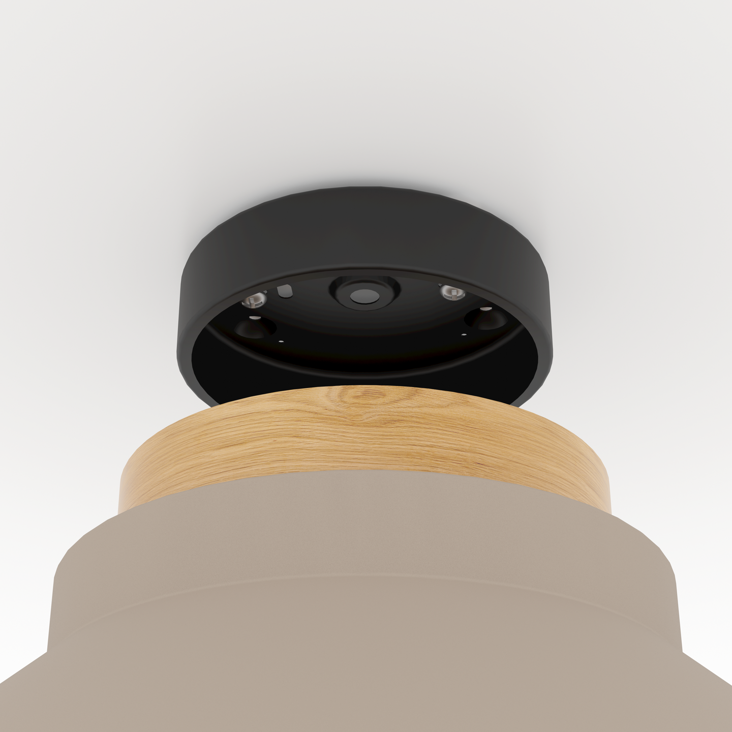 Kattovalaisin EGLO Moharras E27 40W hiekka/puu