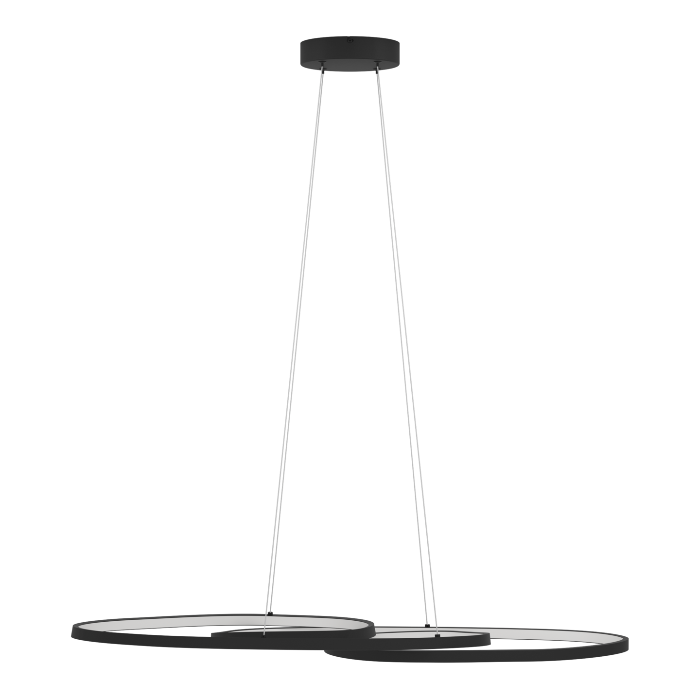 Riippuvalaisin EGLO Gianella 38W led musta/valkoinen