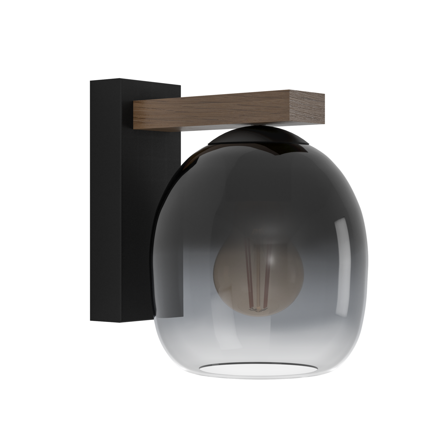 Seinävalaisin EGLO Filago E27 40W puu/harmaa