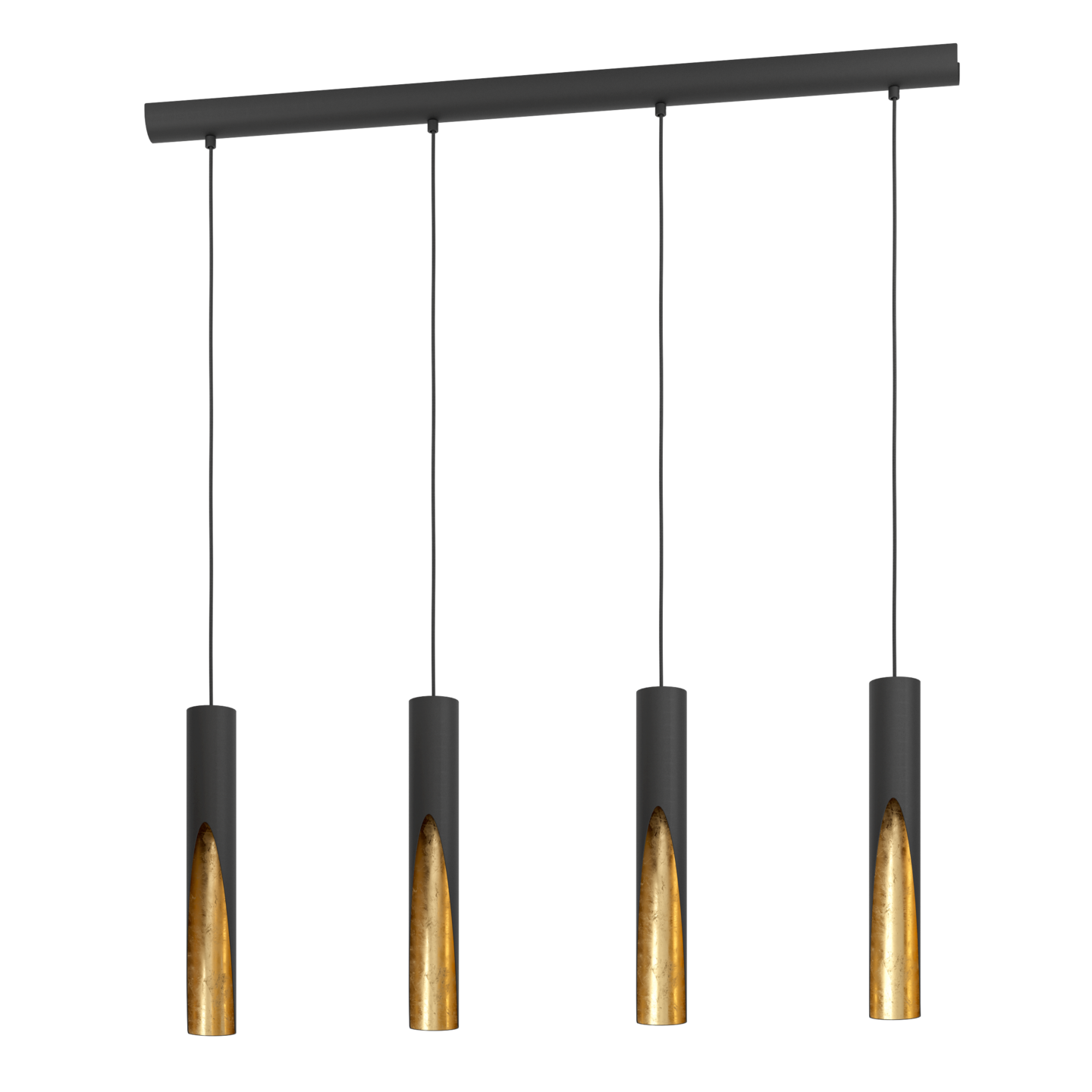 Riippuvalaisin EGLO Barbotto 4-osainen 4x4,5W led GU10 musta/kulta