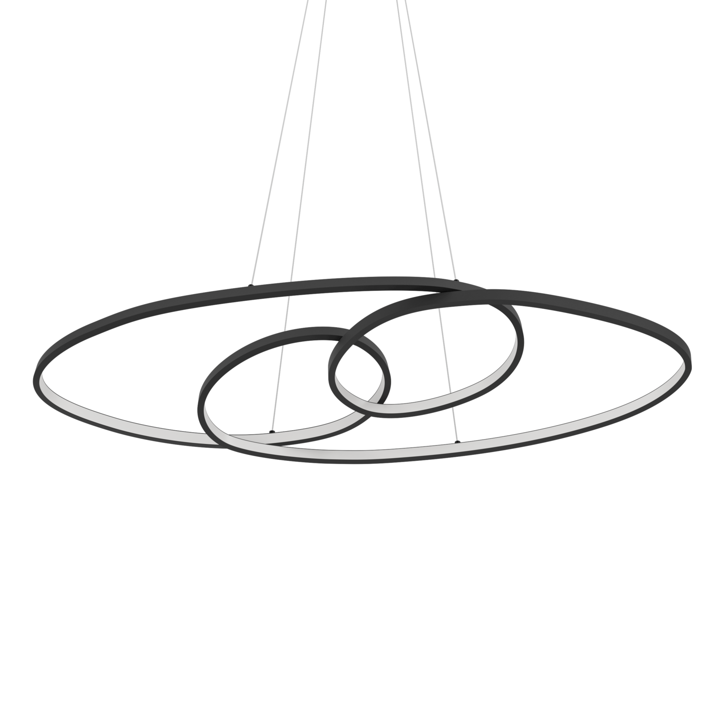 Riippuvalaisin EGLO Gianella 38W led musta/valkoinen