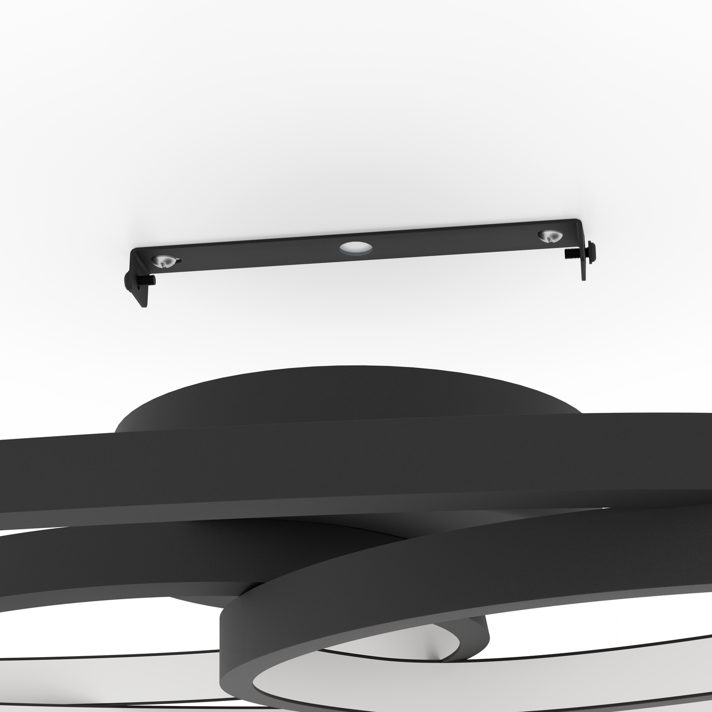 Kattovalaisin EGLO Gianella 38W led musta/valkoinen