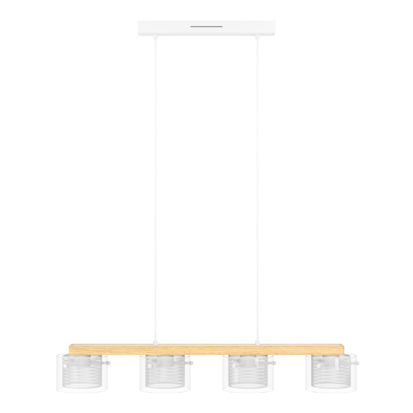 Riippuvalaisin Portico-z connect.z 4-osainen 4x3,7W led valkoinen/puu