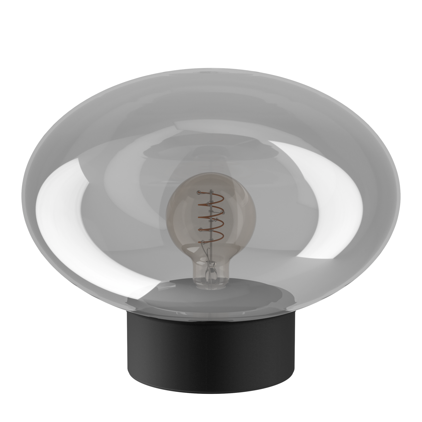 Pöytävalaisin EGLO Madonnina 27cm E27 40W musta/harmaa