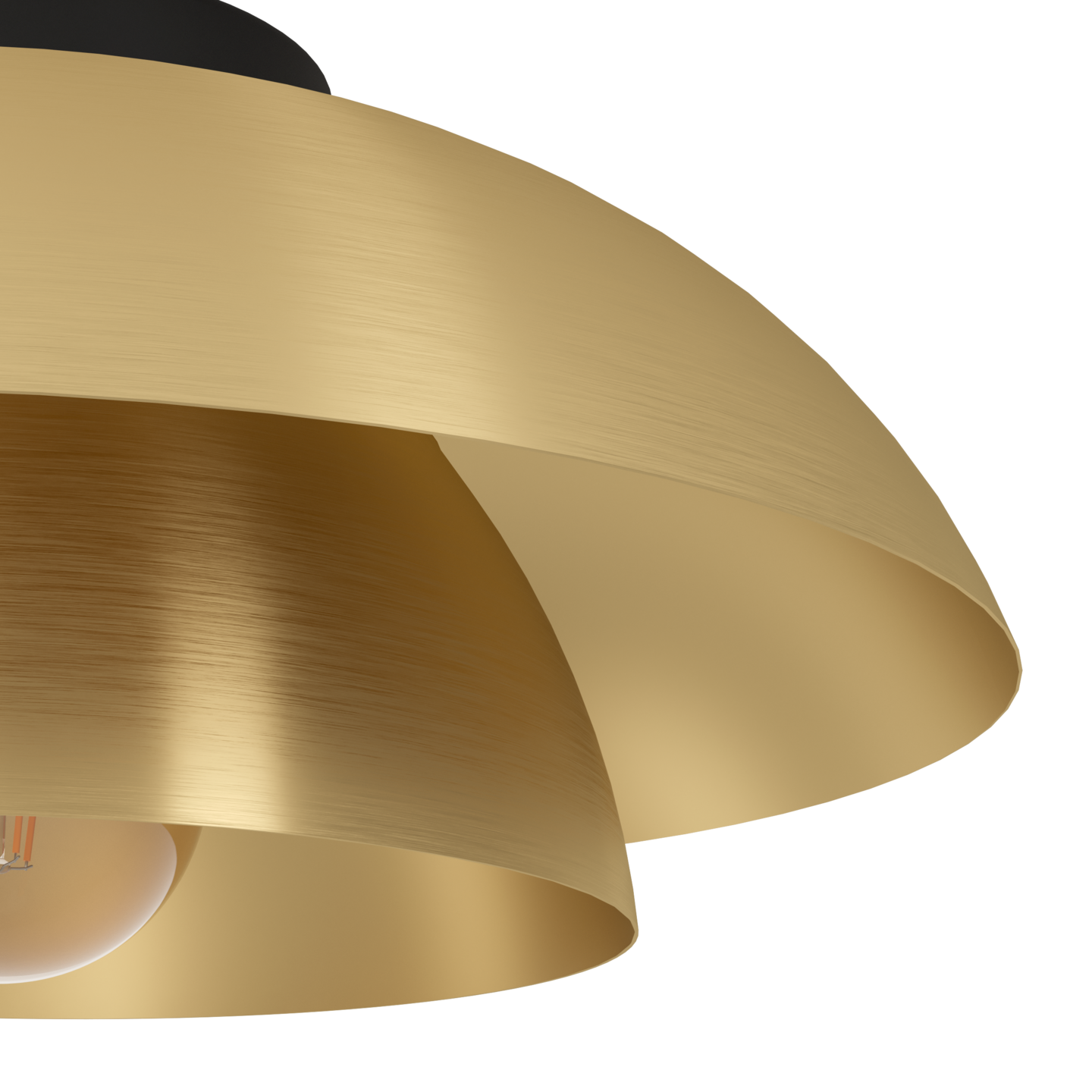 Riippuvalaisin EGLO Cenciara E27 40W messinki/musta