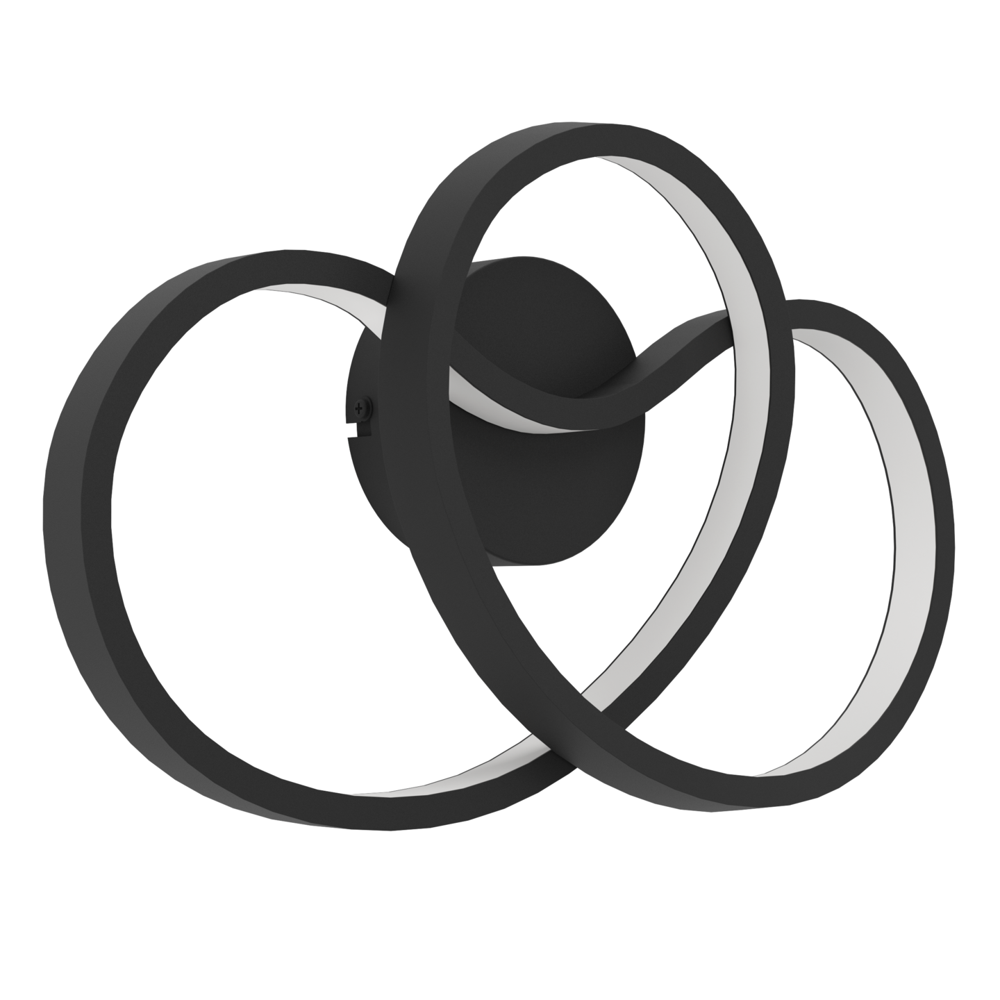 Seinävalaisin EGLO Gianella 14,5W led musta/valkoinen