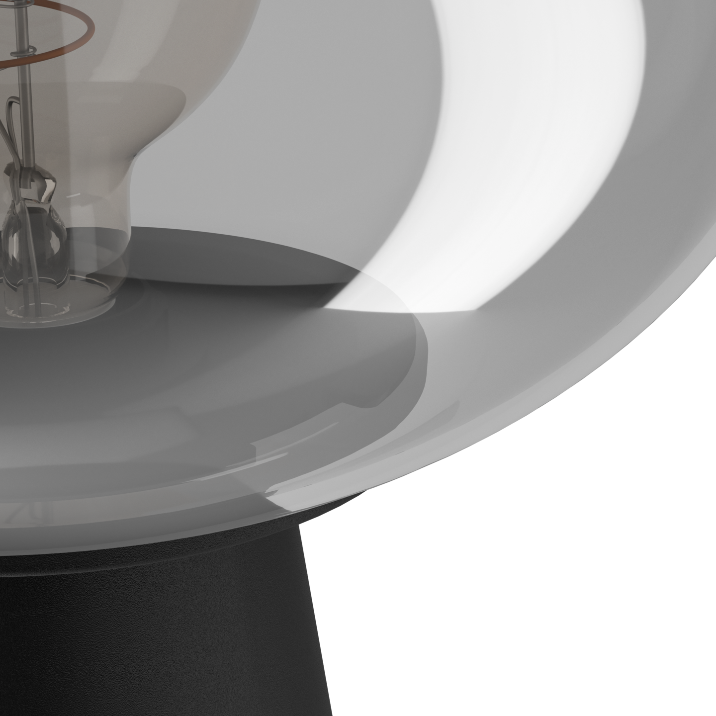 Pöytävalaisin EGLO Madonnina 32,5cm E27 40W musta/harmaa