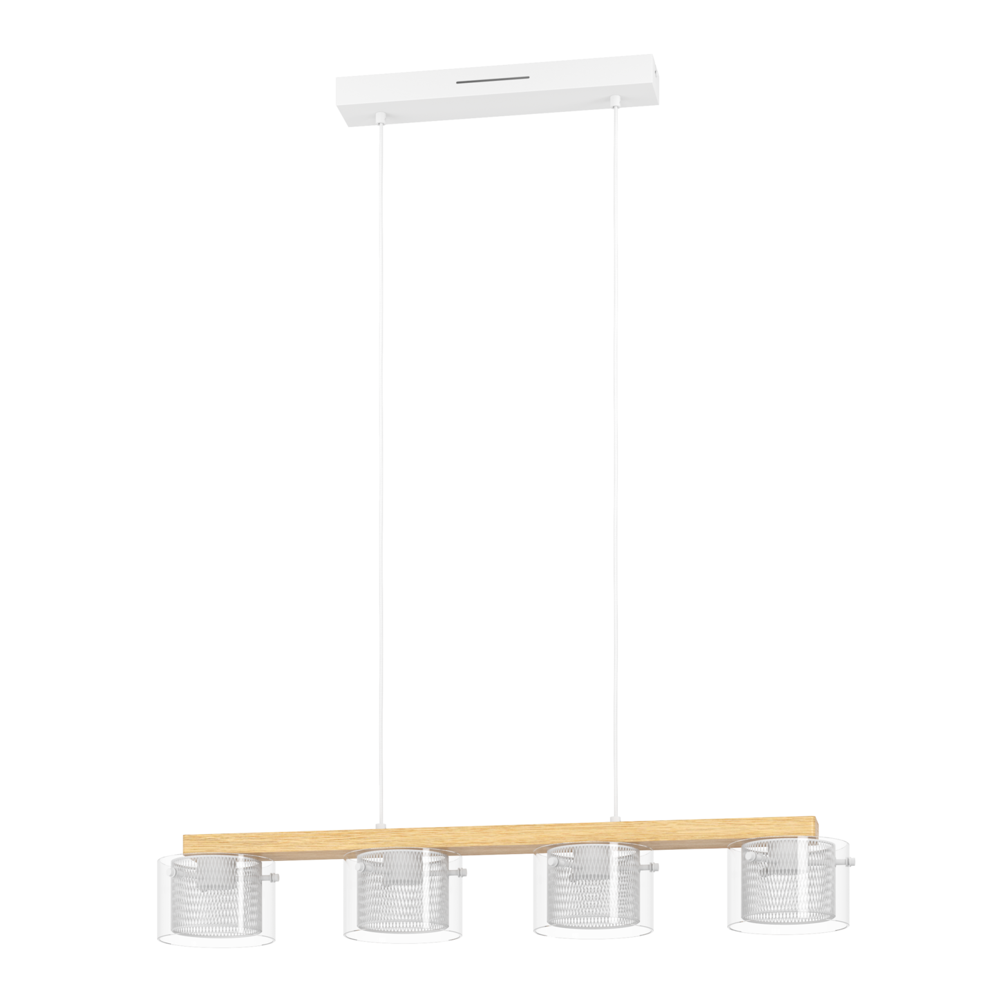 Riippuvalaisin Portico-z connect.z 4-osainen 4x3,7W led valkoinen/puu