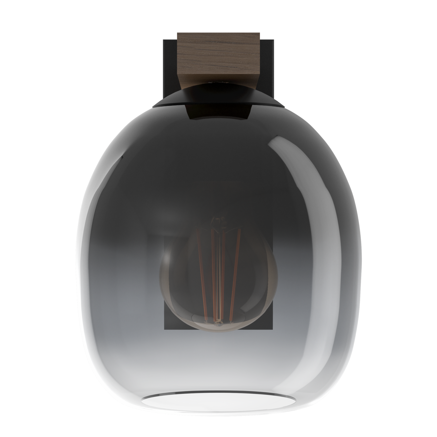 Seinävalaisin EGLO Filago E27 40W puu/harmaa