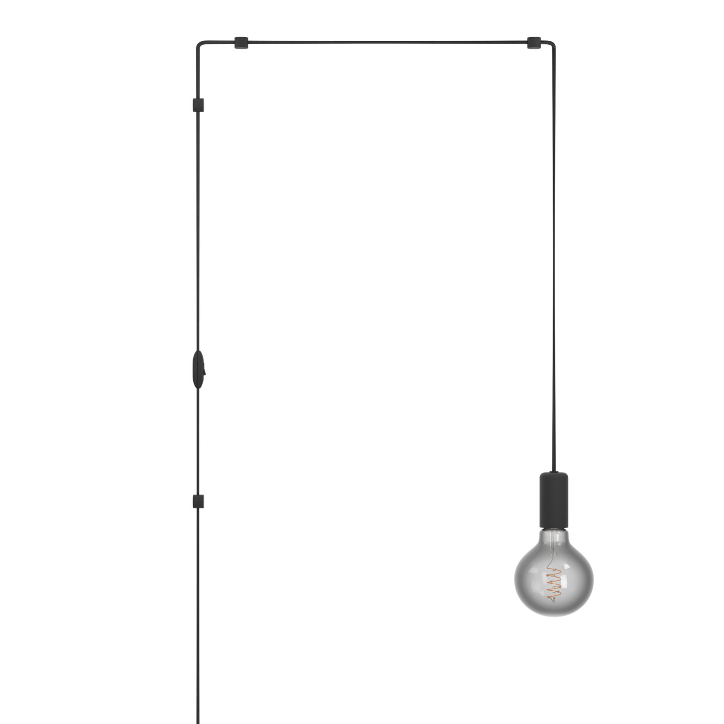 Riippuvalaisin EGLO Pinetina E27 40W musta