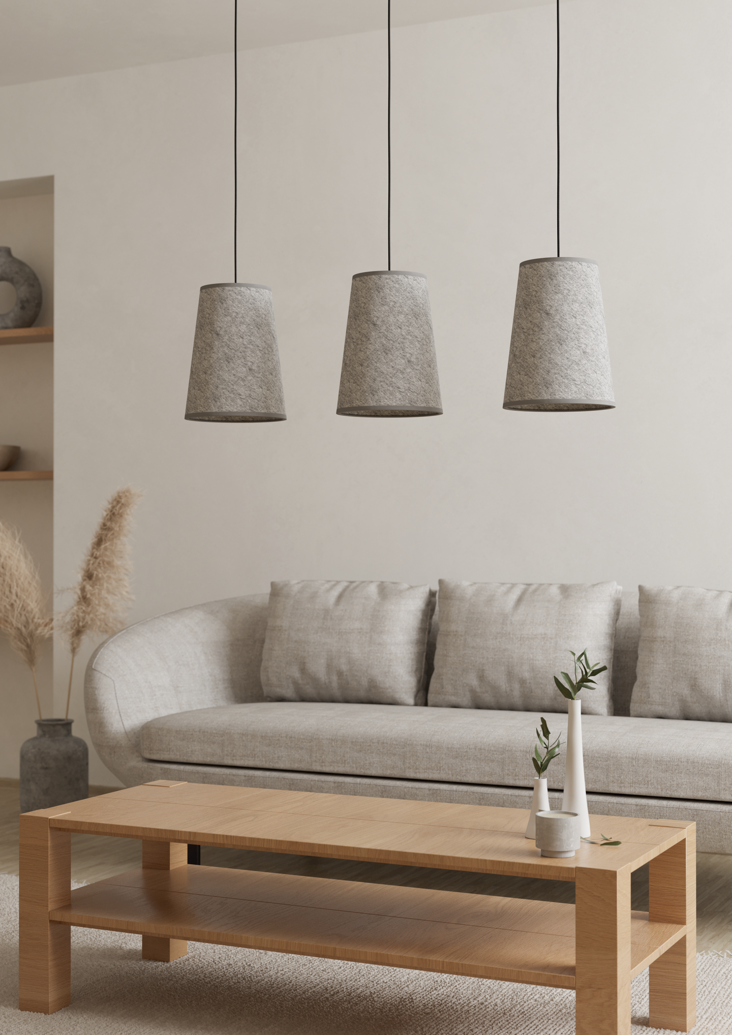 Riippuvalaisin EGLO Alsager 3-os 3xE27 40W harmaa/musta