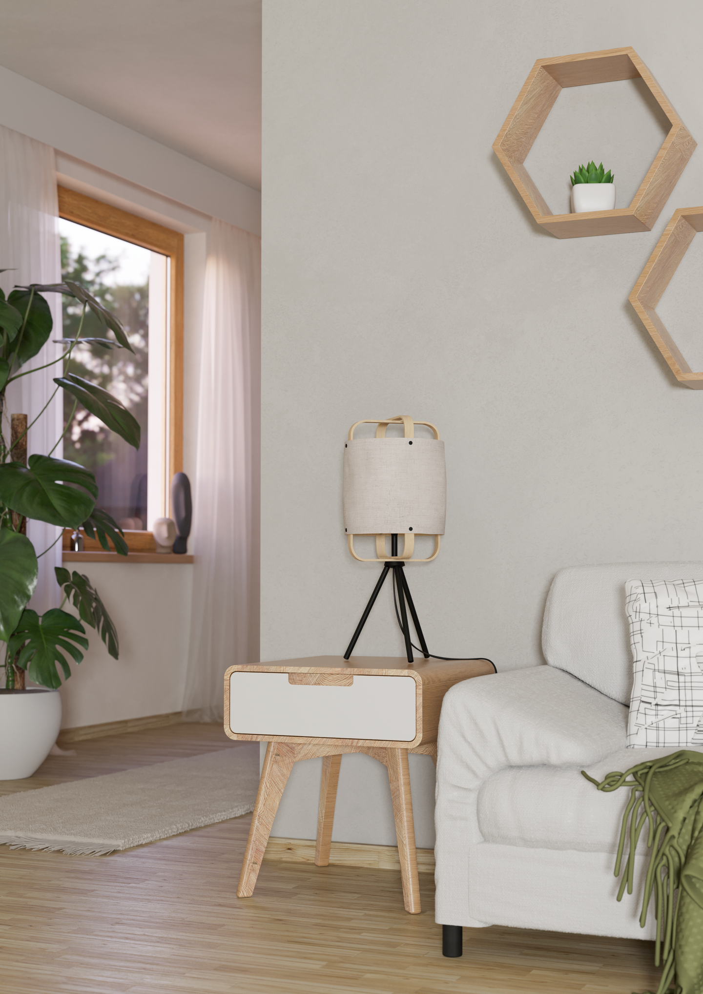 Pöytävalaisin EGLO Surfleet E27 40W musta/pellava