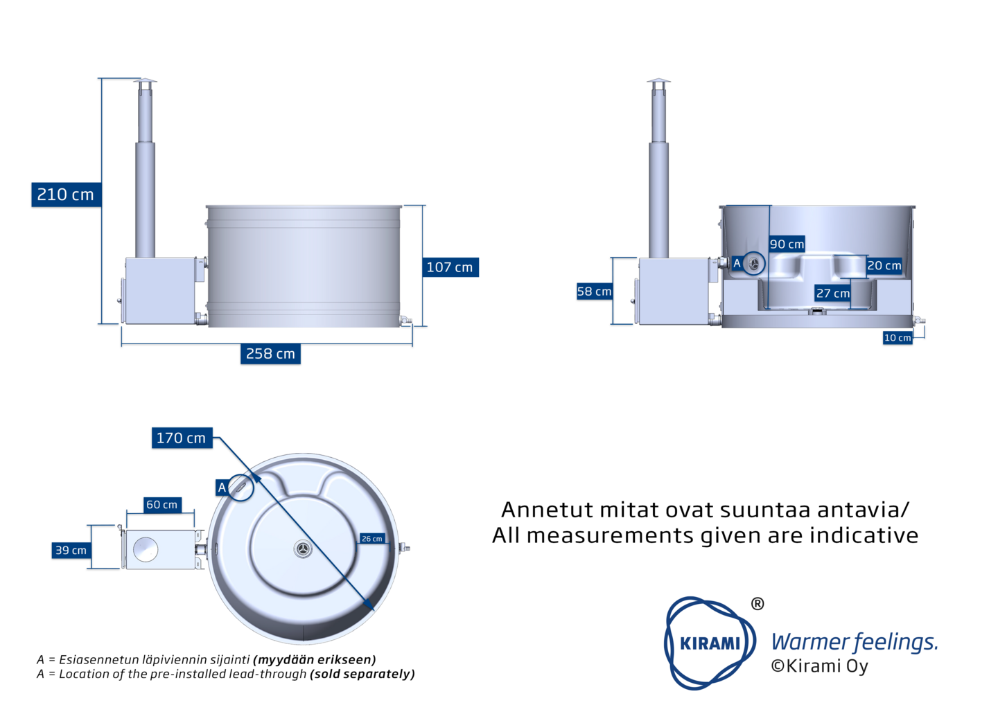 Kylpytynnyri Kirami Hazy Cult ST Coalblack Casualgray