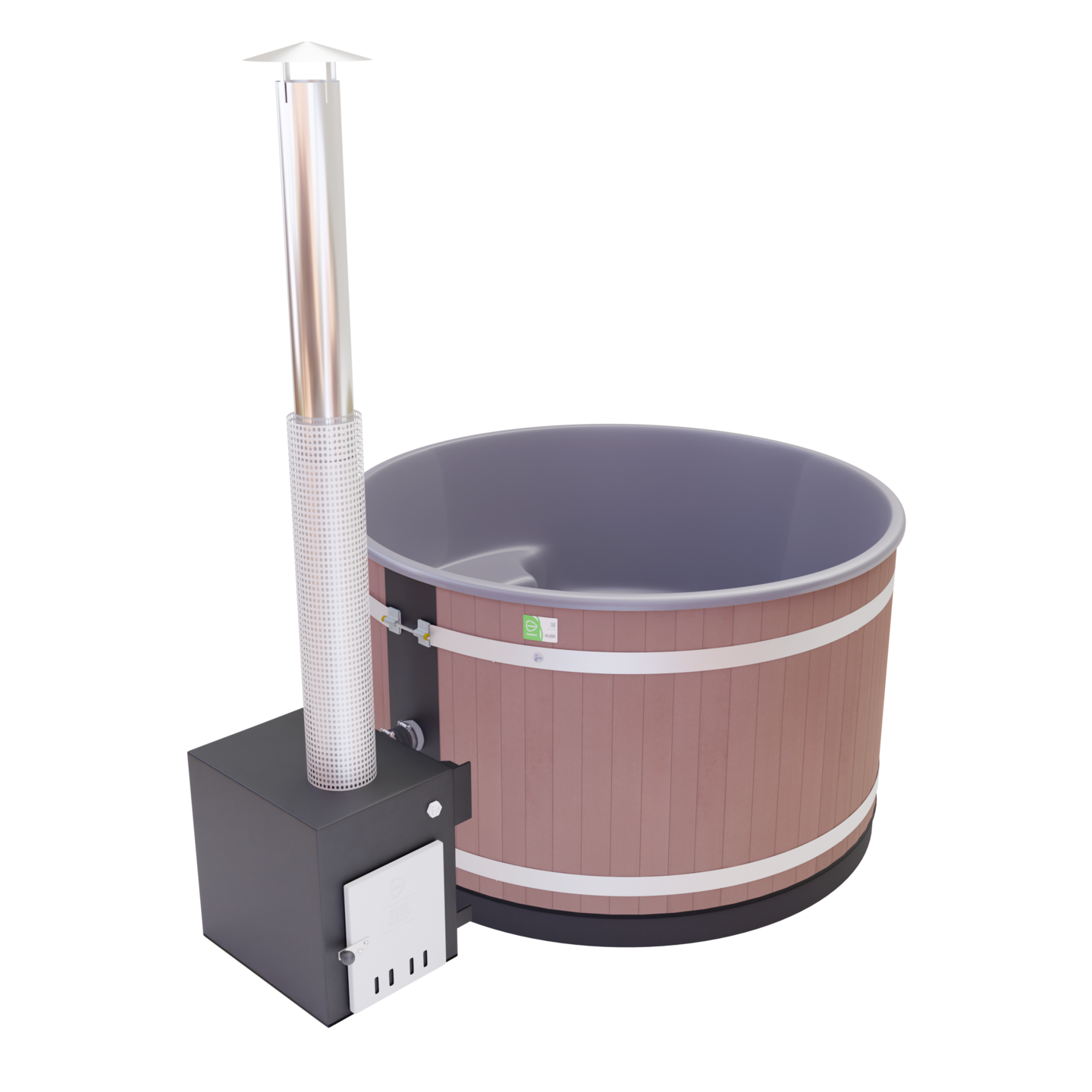 Kylpytynnyri Kirami Steady M Cube EP mokka/harmaa