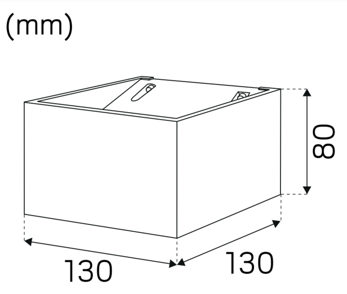 Ulkoseinävalaisin Case Hide-a-lite IP55 valkoinen 4000k