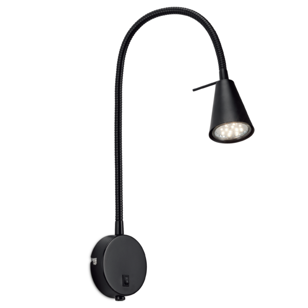 Seinävalaisin Sessak Amara GU10 musta