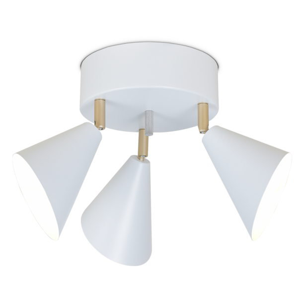 Kattospotti Sessak Lux 3-osainen E14 valkoinen