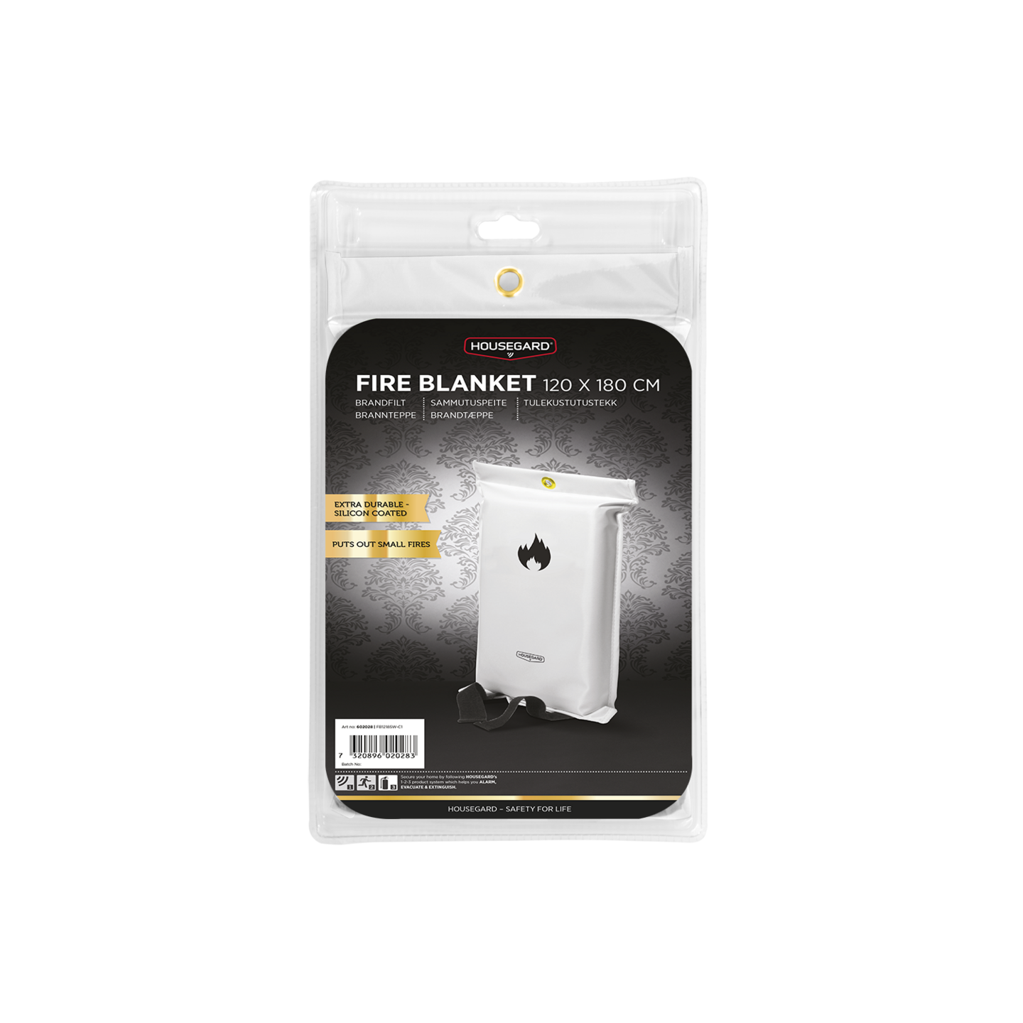 Palopeite Housegard 120x180cm valkoinen