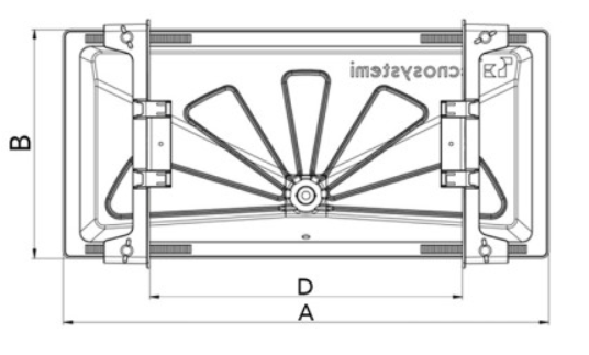 Sulatusvesiallas Tecnosystemi Blue River 850x400mm