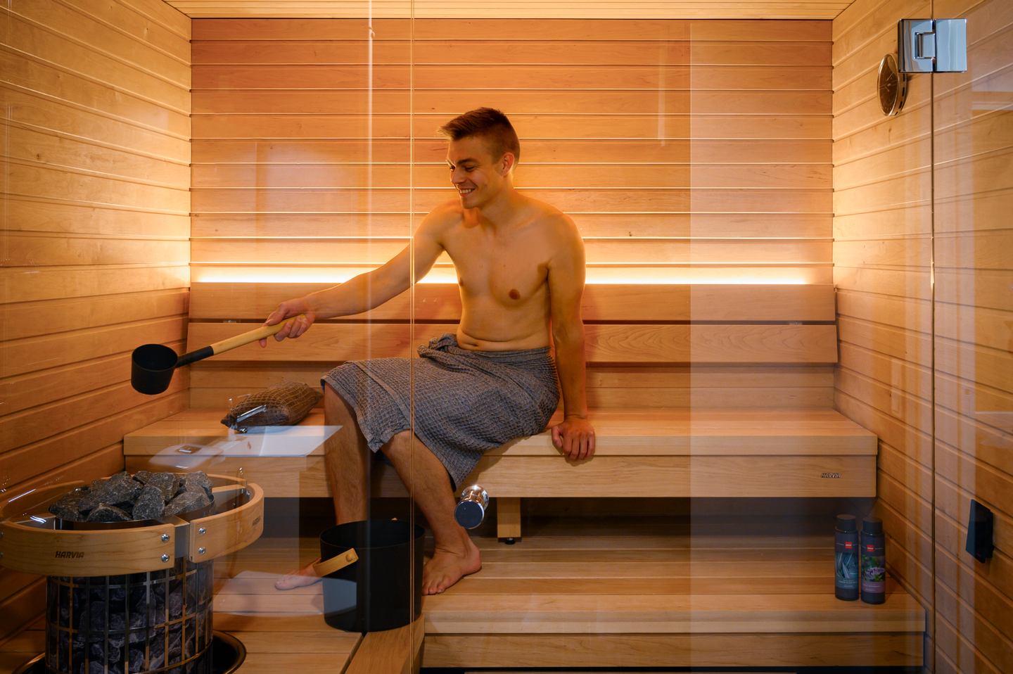 Harvia Cilindro PC70XW Wi-Fi 埋め込みフランジセット Electric heater Harvia Cilindro PC70XW 6,8 kW WiFi Steel