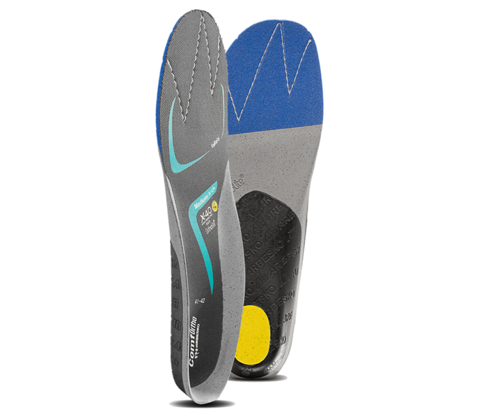 SKOSULA ARBESKO 10285 ME-HÖGT FV 45-46, SVART/BLÅ STL 45-46