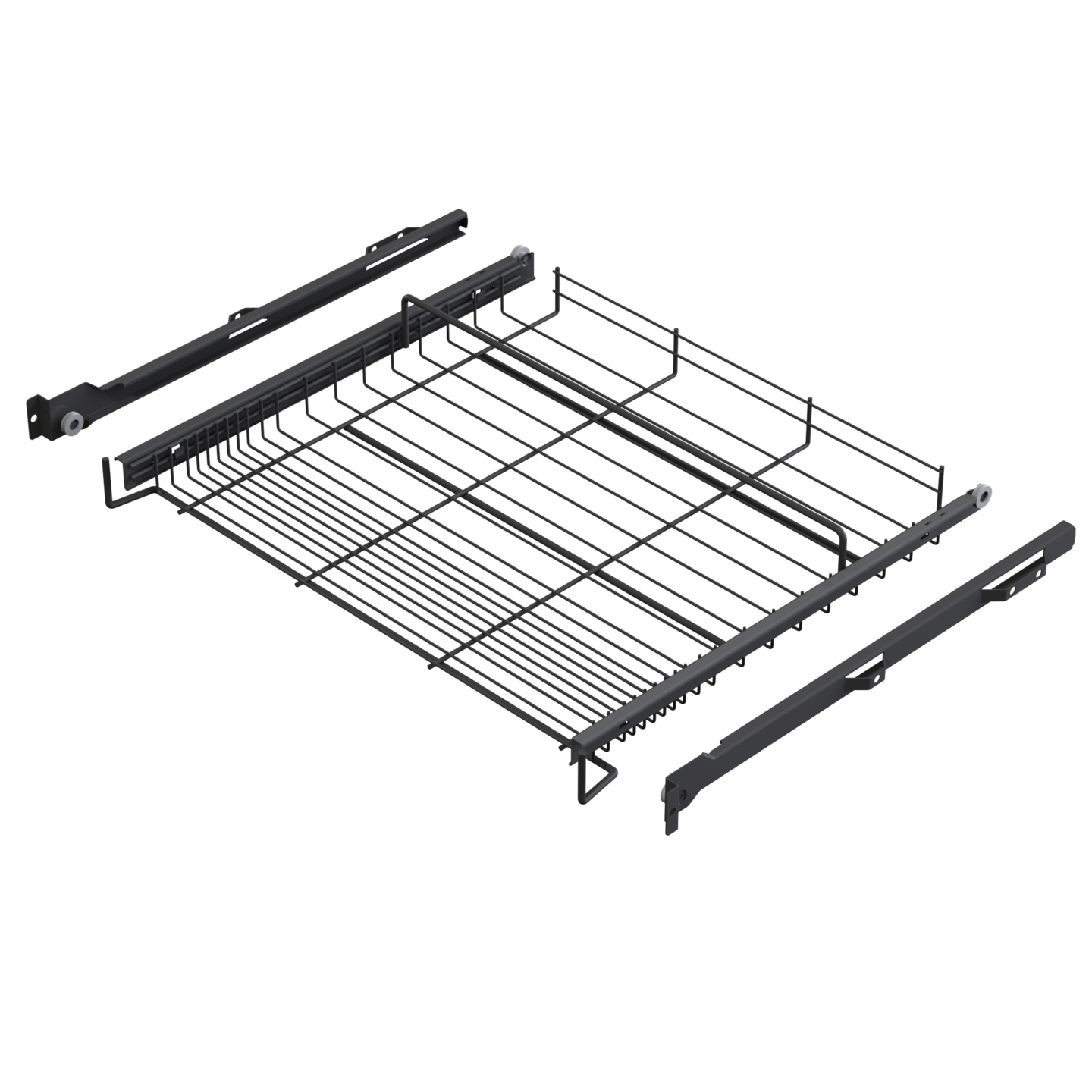 Kenkähylly LM 657 antrasiitti 60 cm kaappiin