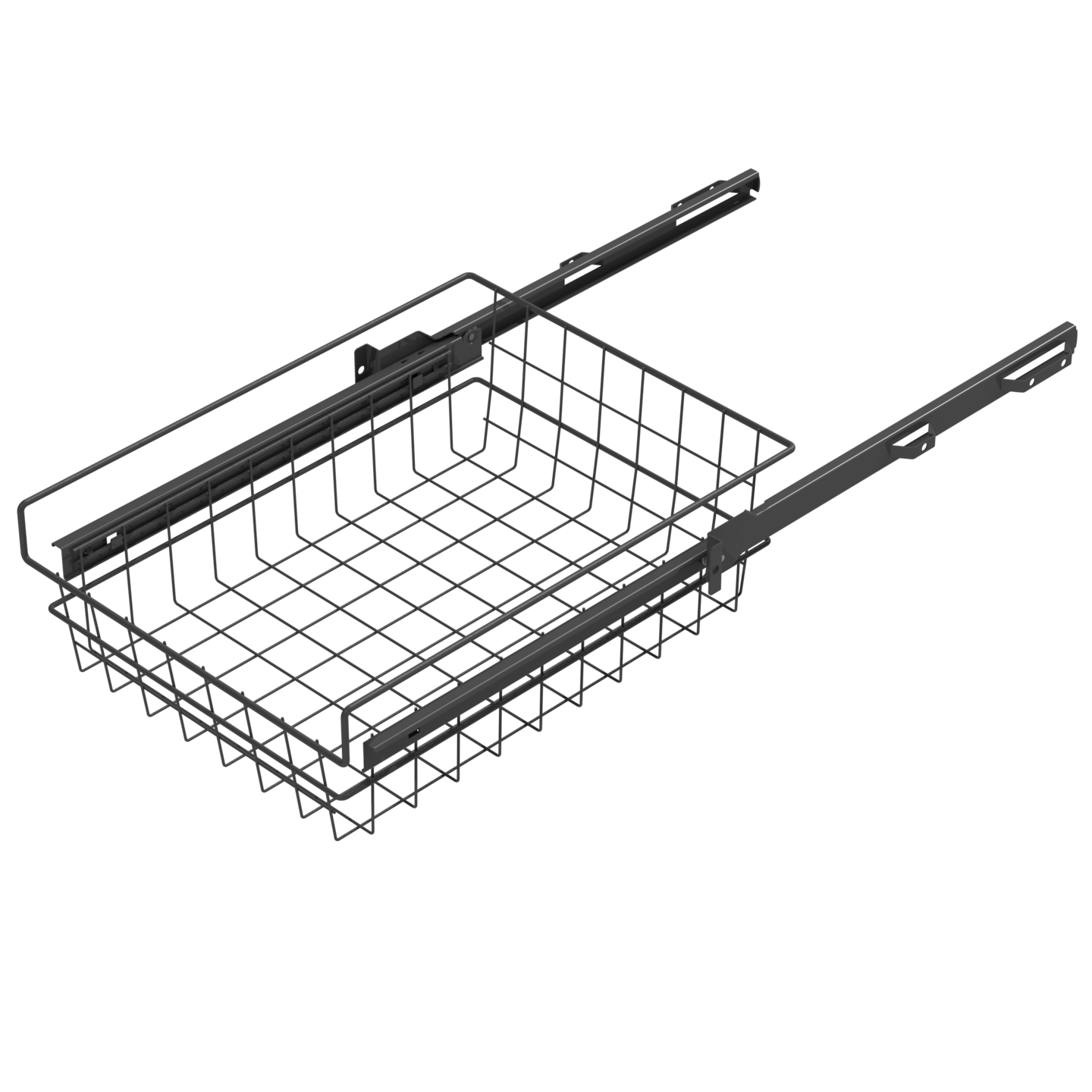 Rullakiskokori LM 600 matala antrasiitti 40 cm kaappiin
