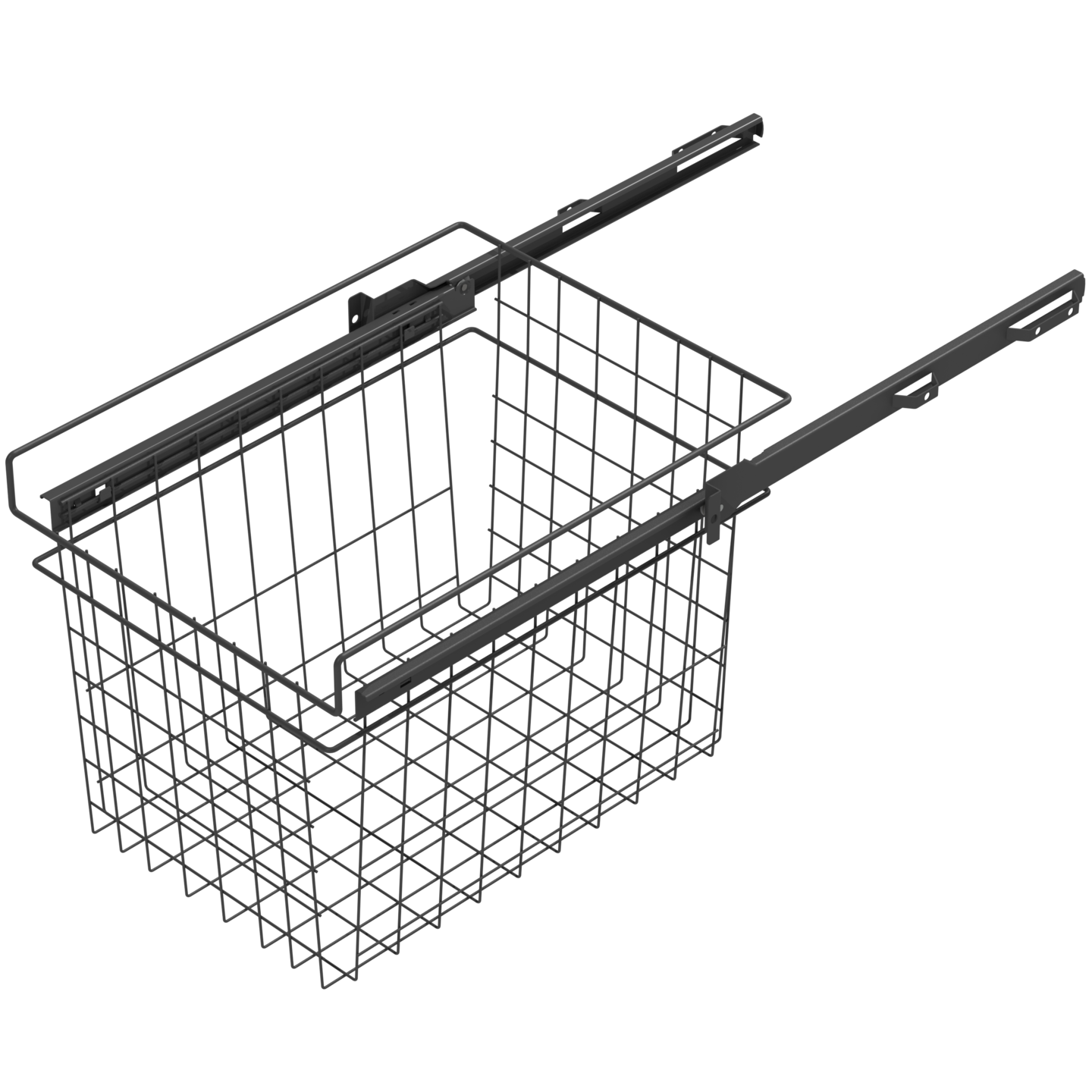 Rullakiskokori LM 601 korkea antrasiitti 40 cm kaappiin