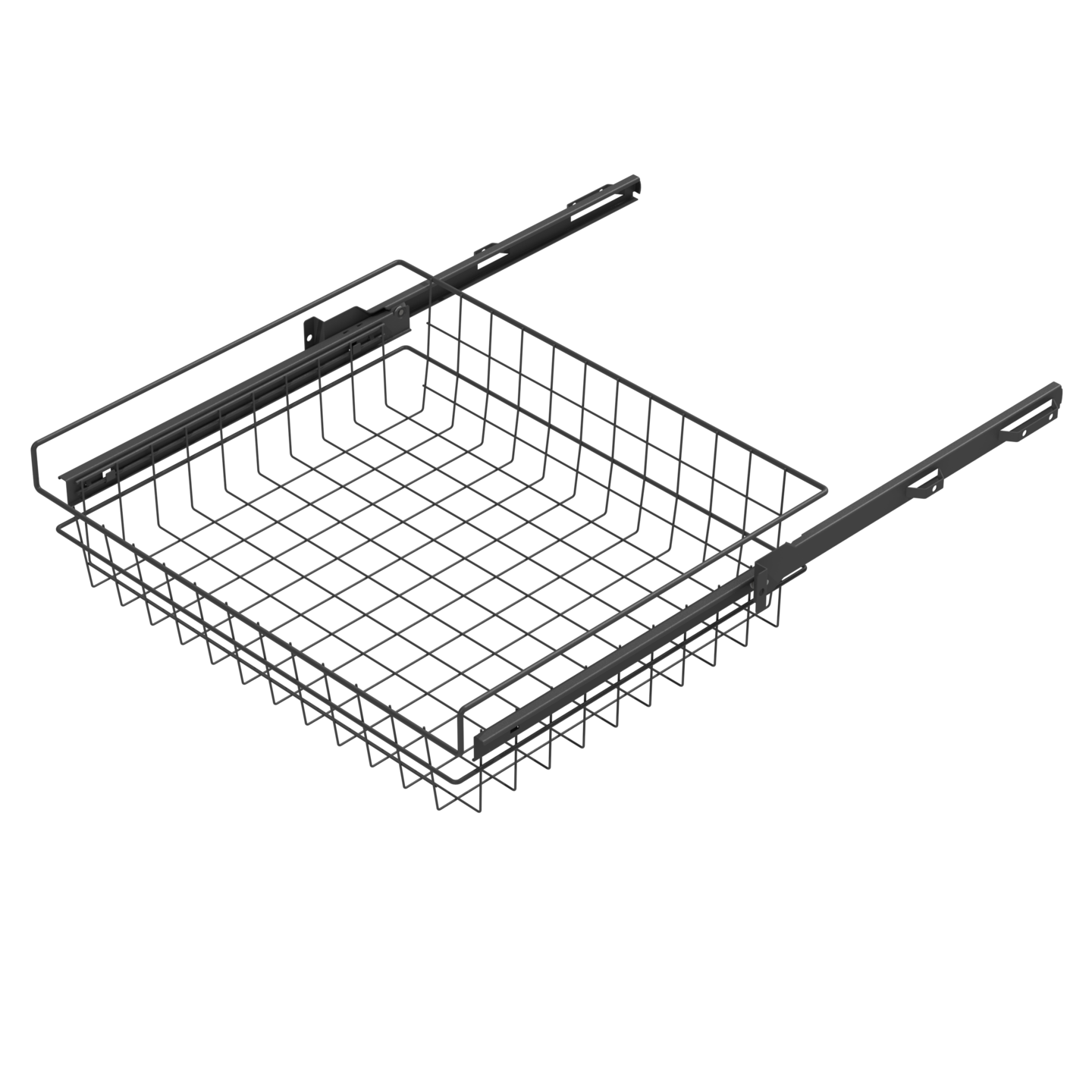 Rullakiskokori LM 604 matala antrasiitti 60 cm kaappiin