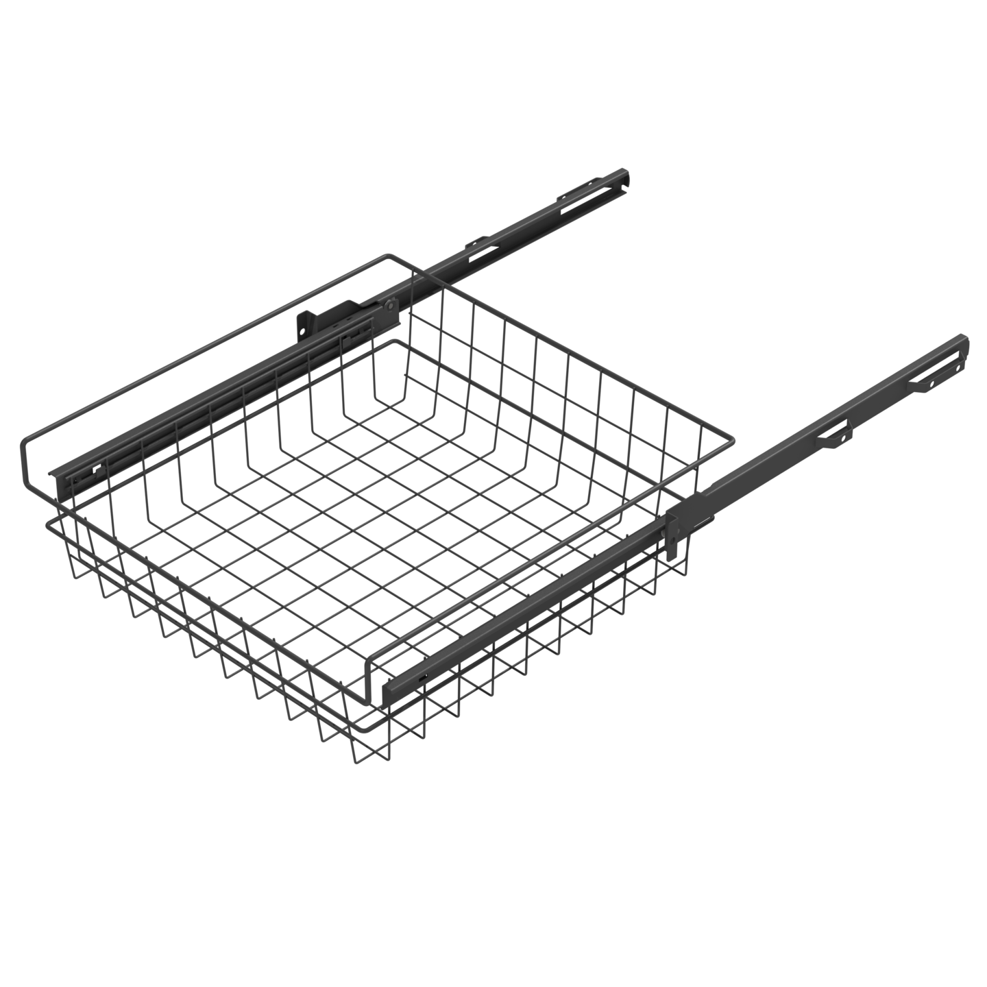 Rullakiskokori LM 602 matala antrasiitti 50 cm kaappiin